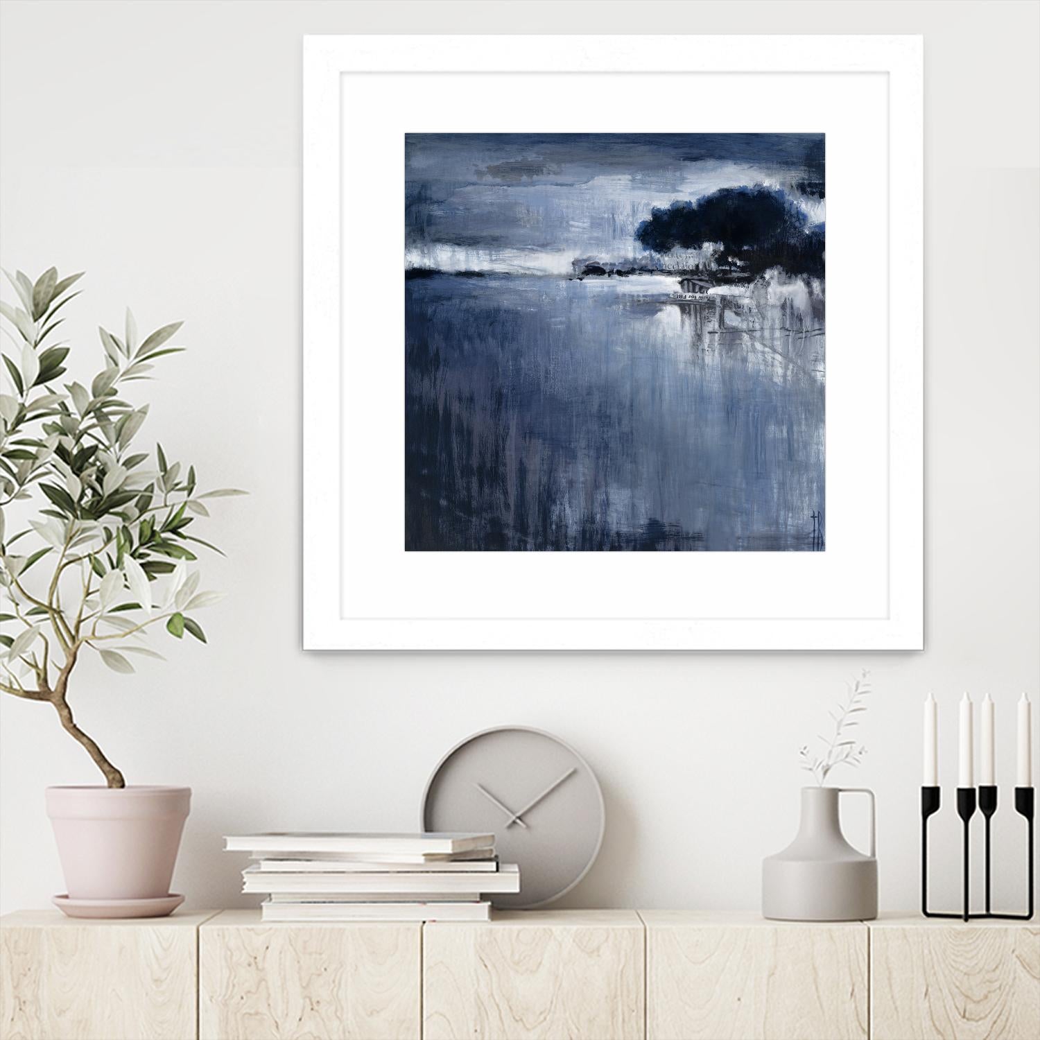 Cambria Fields by Terri Burris on GIANT ART - white abstract