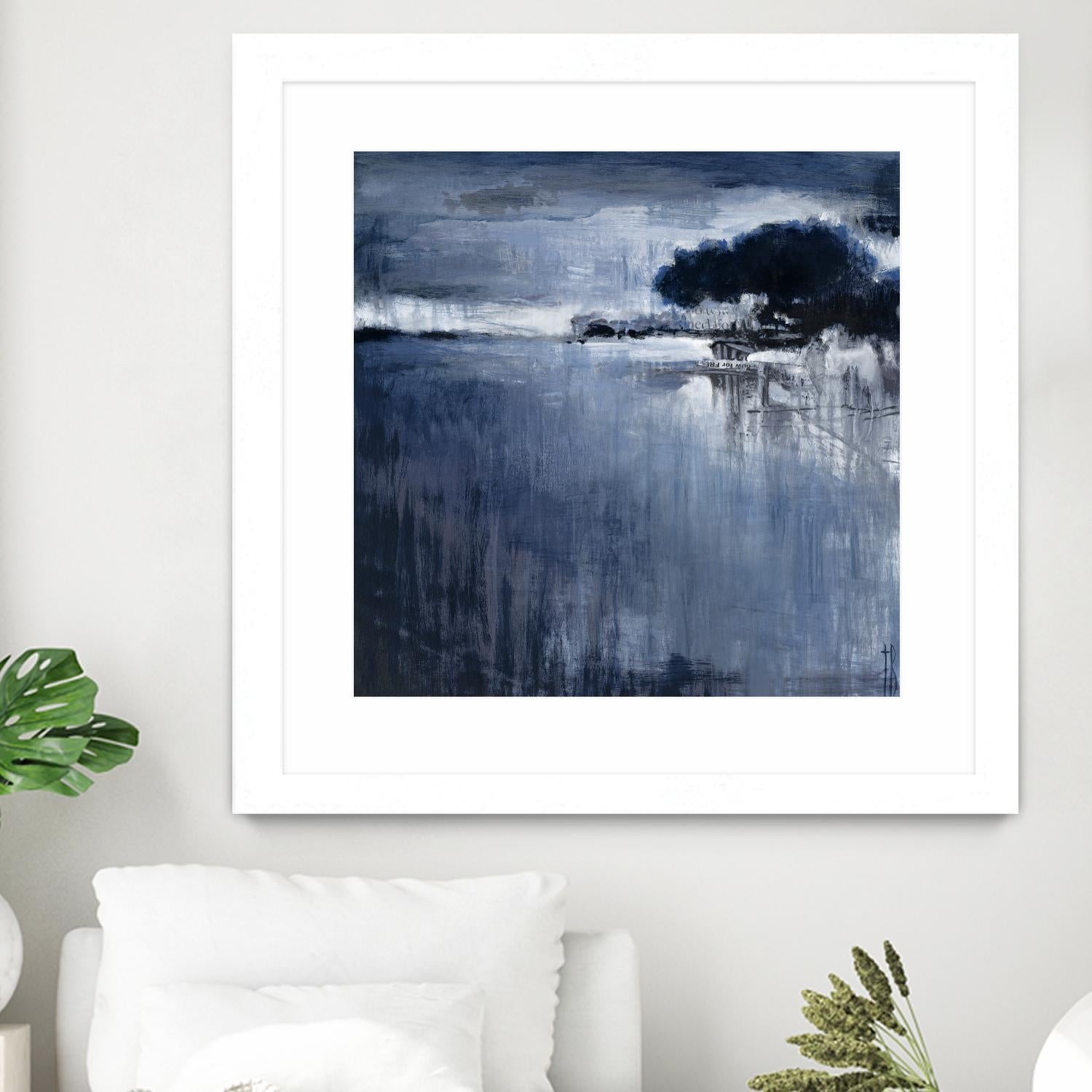 Cambria Fields by Terri Burris on GIANT ART - white abstract