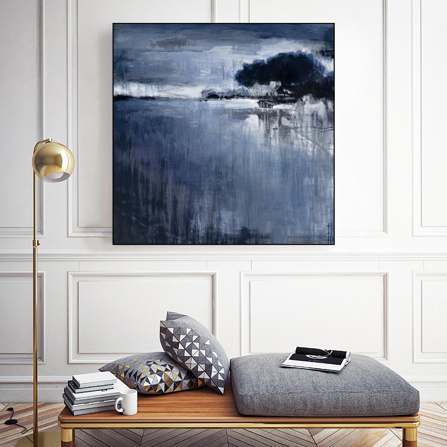 Cambria Fields by Terri Burris on GIANT ART - white abstract