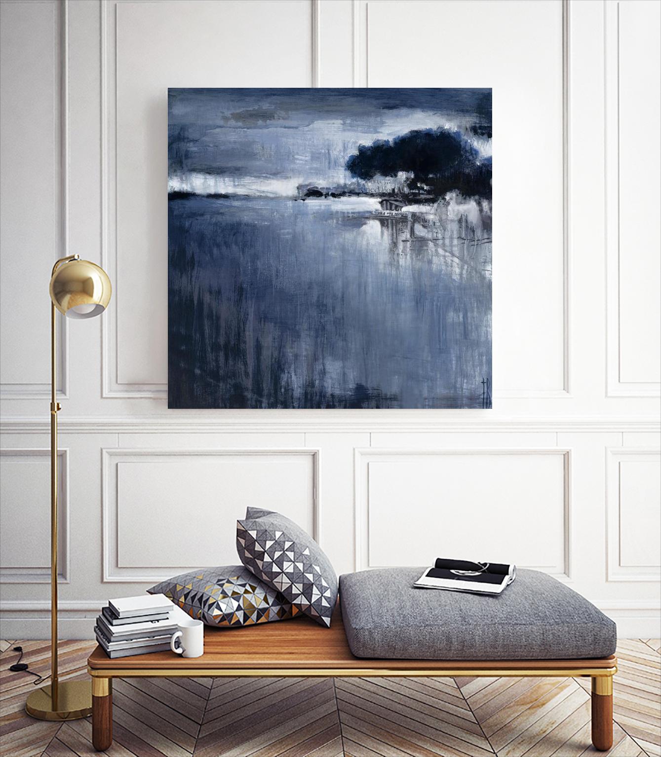 Cambria Fields by Terri Burris on GIANT ART - white abstract