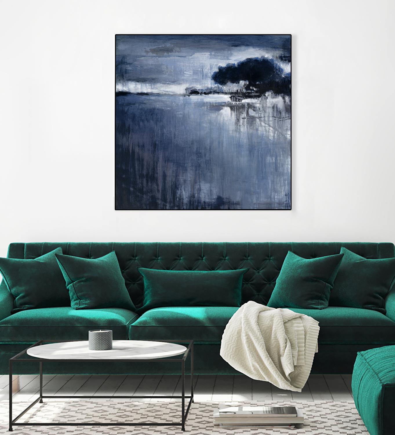 Cambria Fields by Terri Burris on GIANT ART - white abstract