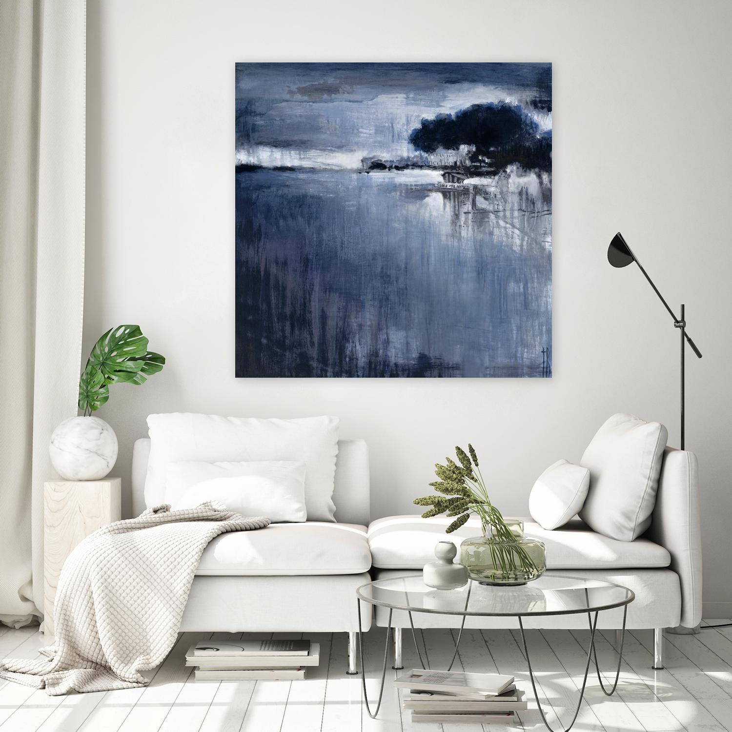 Cambria Fields by Terri Burris on GIANT ART - white abstract