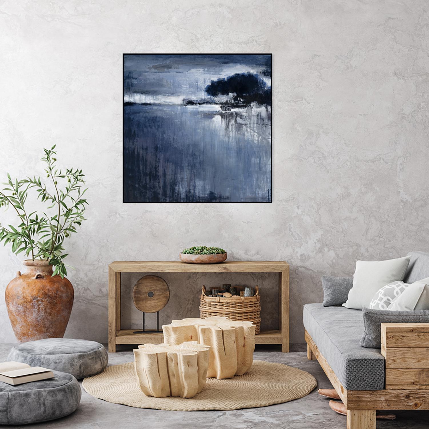 Cambria Fields by Terri Burris on GIANT ART - white abstract