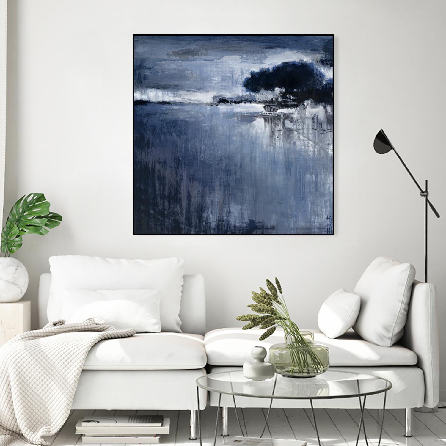 Cambria Fields by Terri Burris on GIANT ART - white abstract