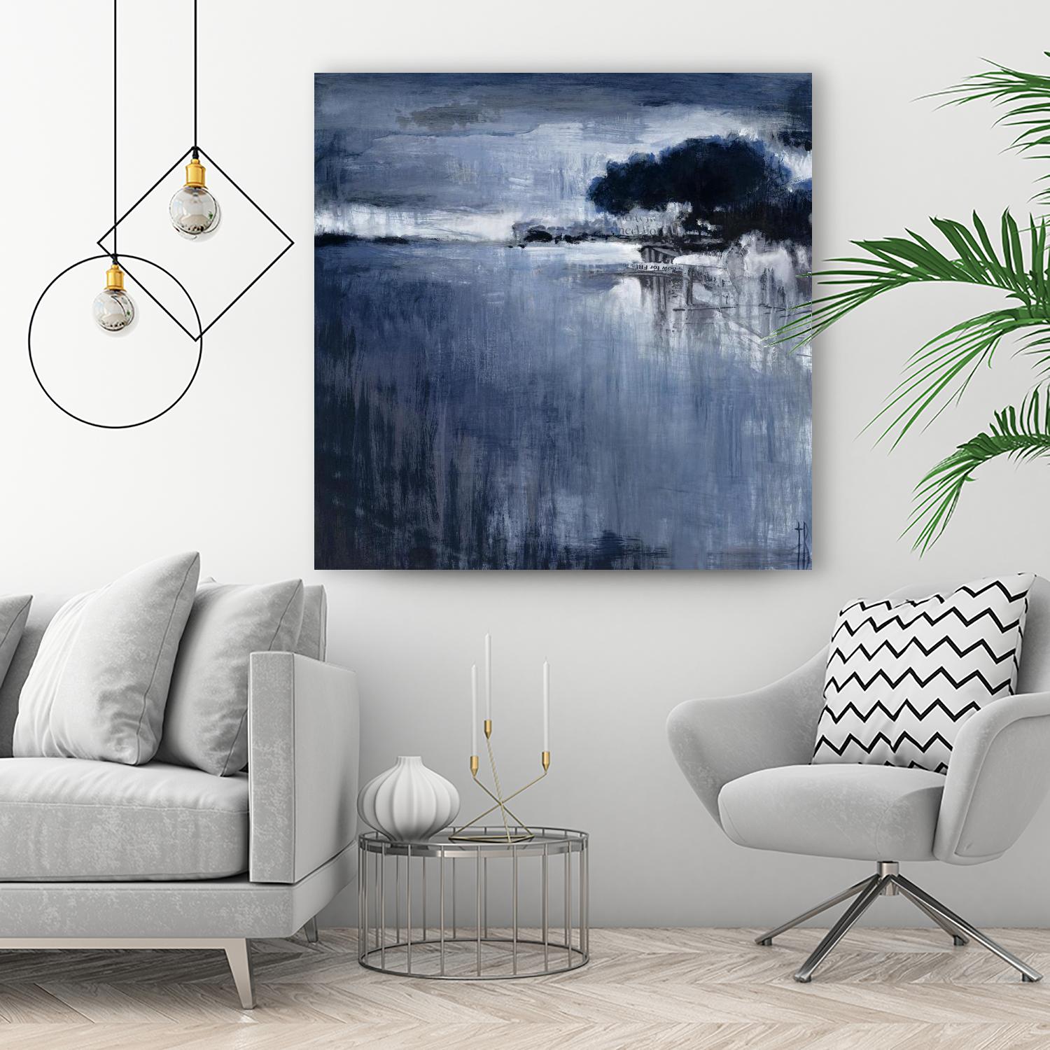 Cambria Fields by Terri Burris on GIANT ART - white abstract