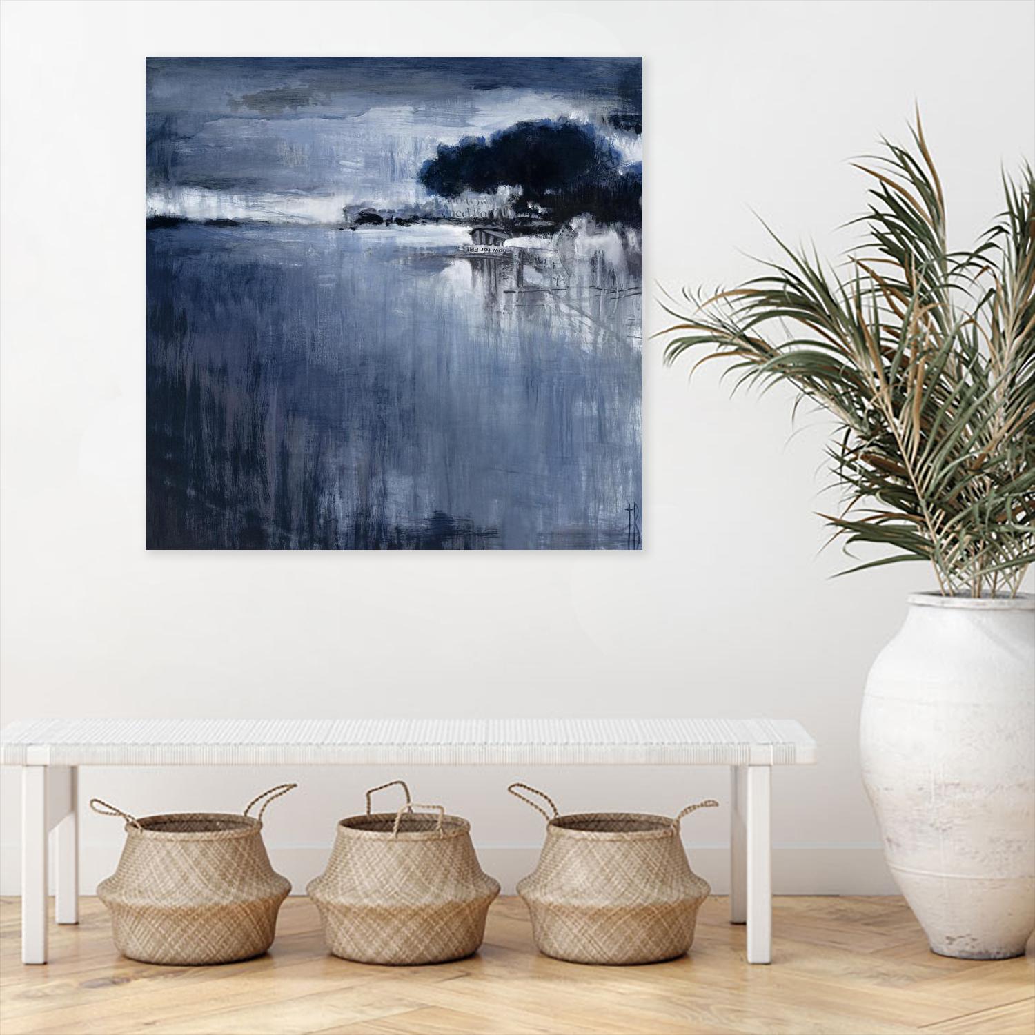 Cambria Fields by Terri Burris on GIANT ART - white abstract