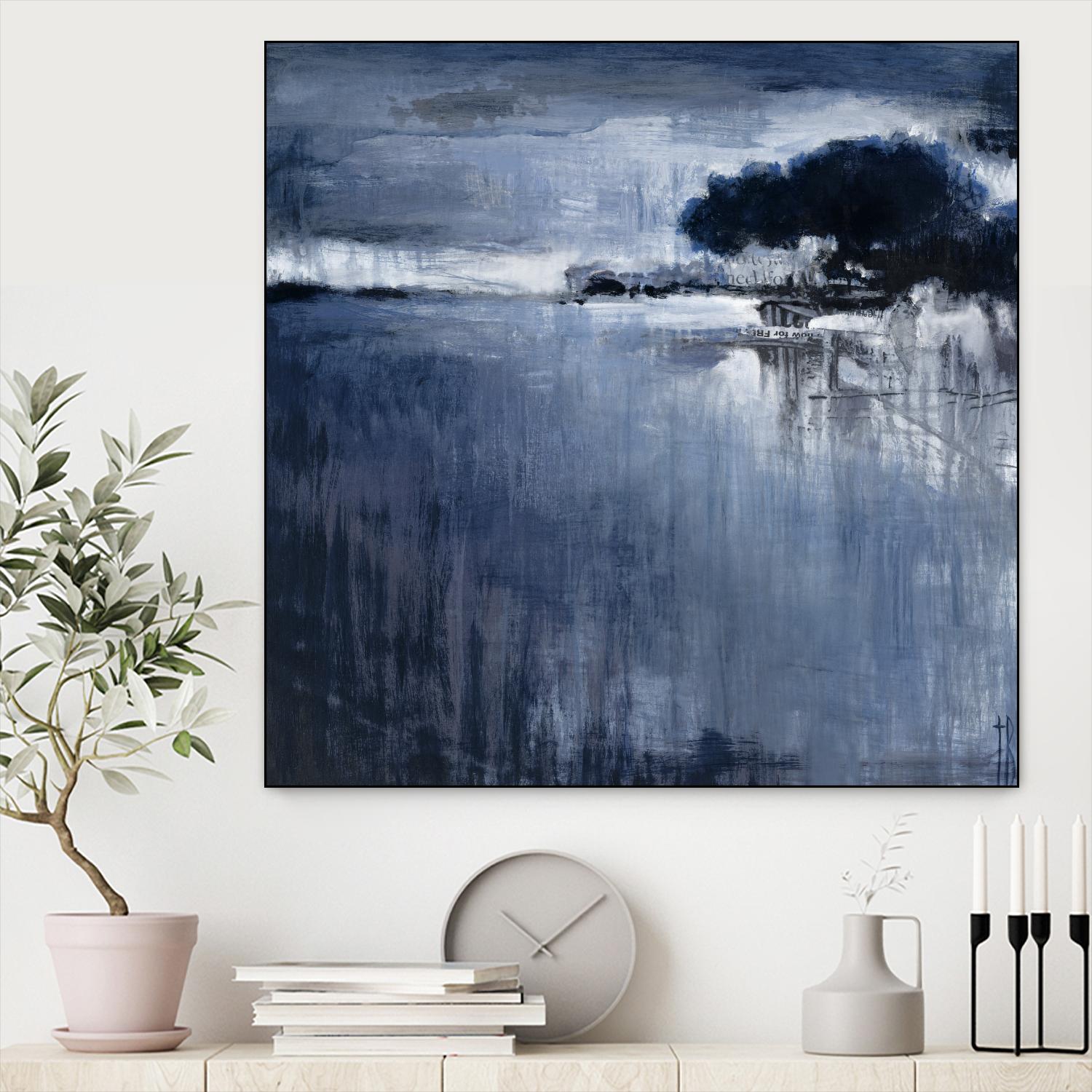 Cambria Fields by Terri Burris on GIANT ART - white abstract