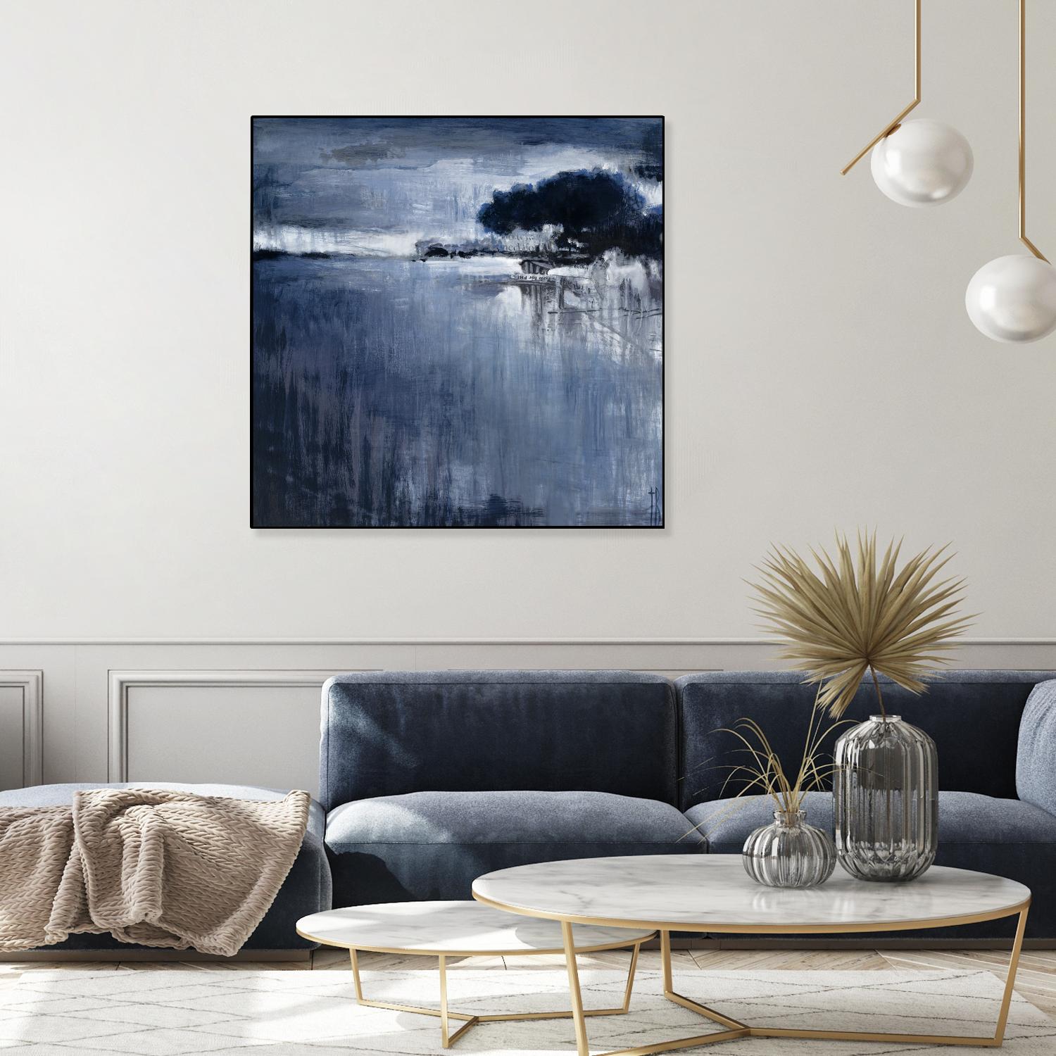 Cambria Fields by Terri Burris on GIANT ART - white abstract