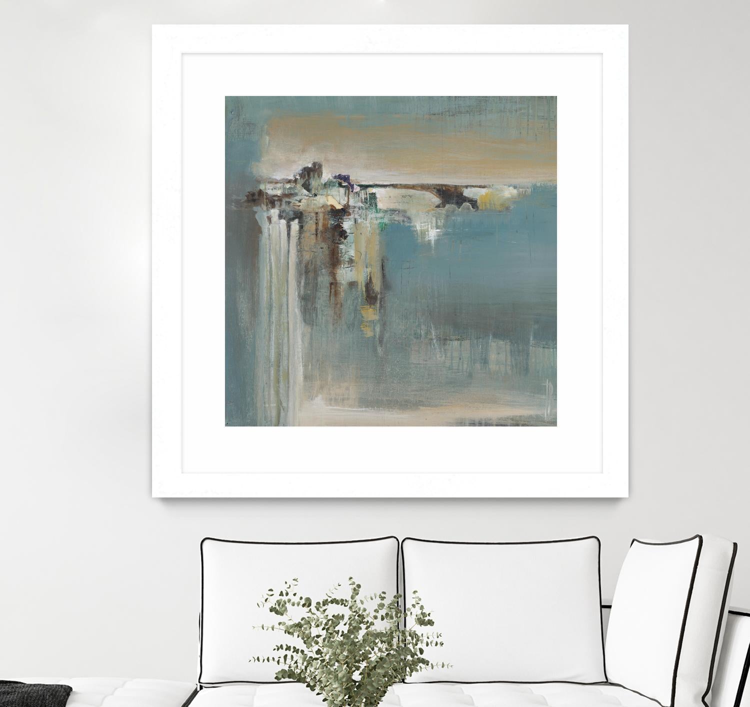 Fragmented Fields by Terri Burris on GIANT ART - grey abstract