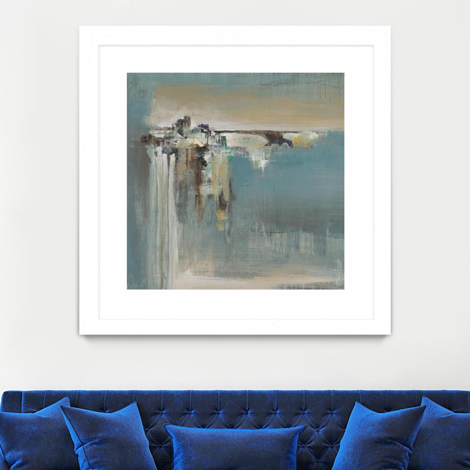 Fragmented Fields by Terri Burris on GIANT ART - grey abstract