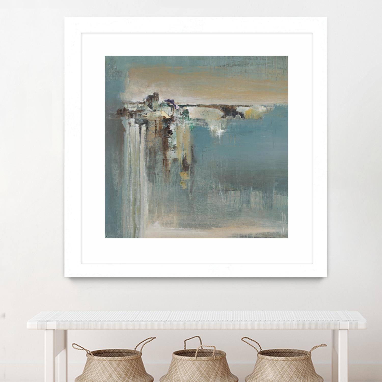 Fragmented Fields by Terri Burris on GIANT ART - grey abstract