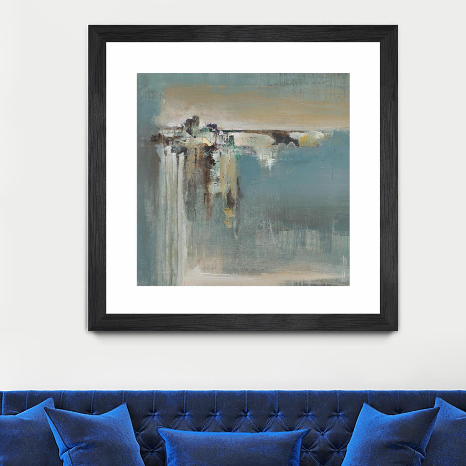 Fragmented Fields by Terri Burris on GIANT ART - grey abstract