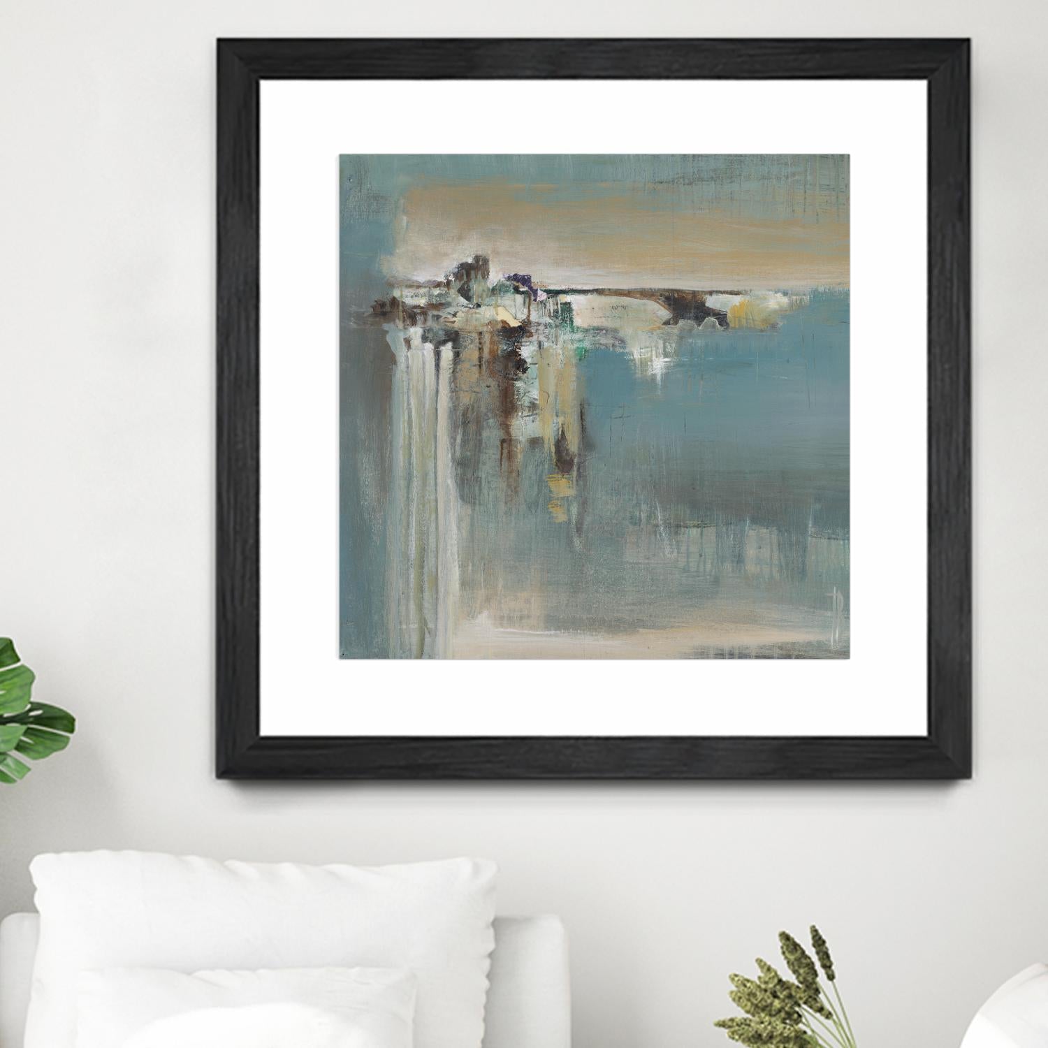 Fragmented Fields by Terri Burris on GIANT ART - grey abstract