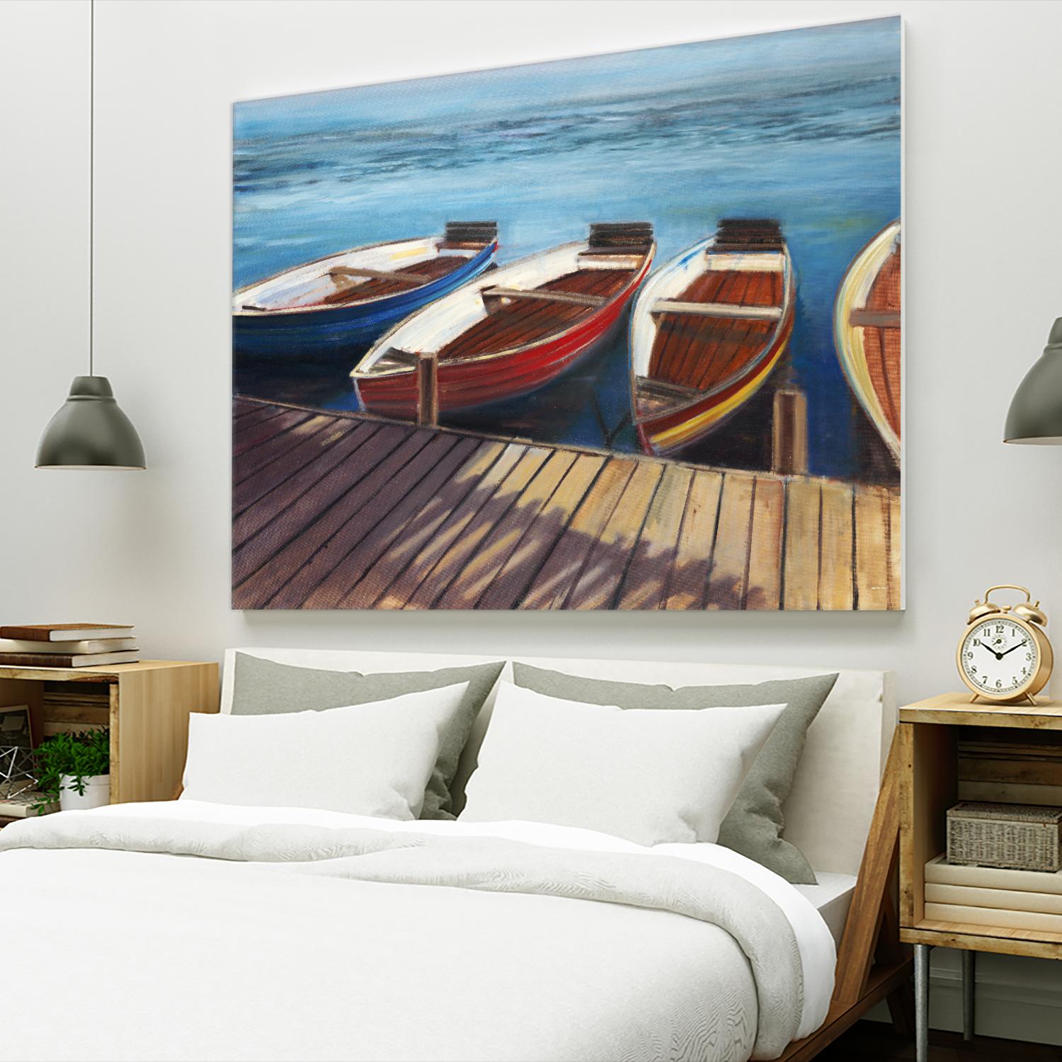 Row Boats by Joseph Cates on GIANT ART - brown nautical