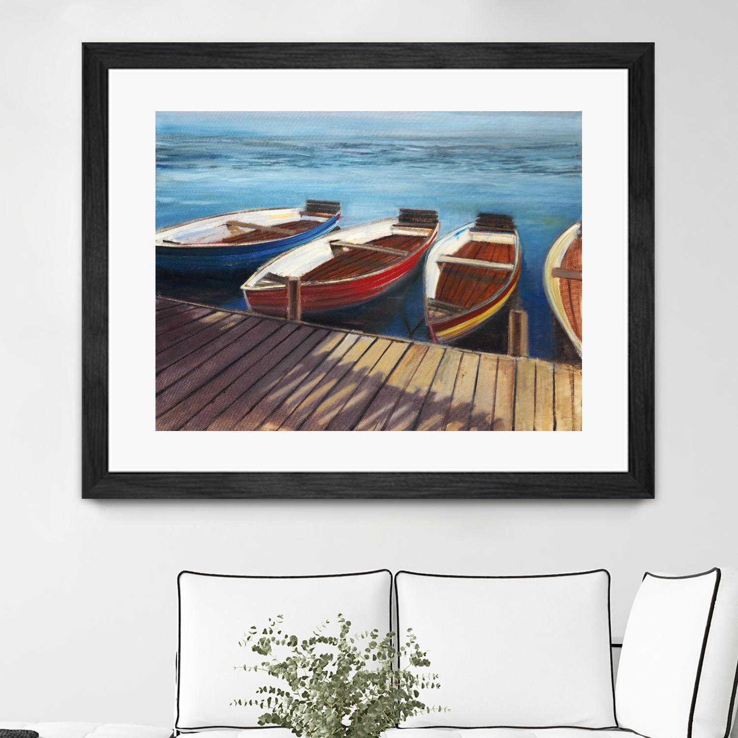 Row Boats by Joseph Cates on GIANT ART - brown nautical