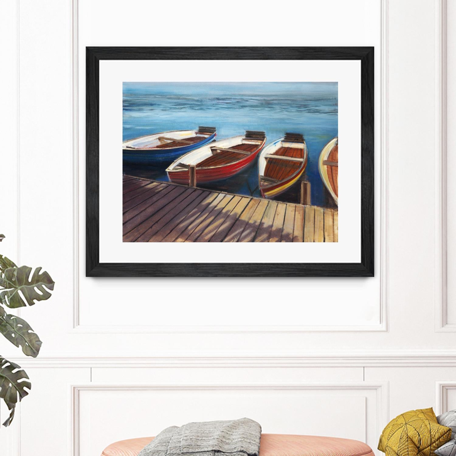 Row Boats by Joseph Cates on GIANT ART - brown nautical