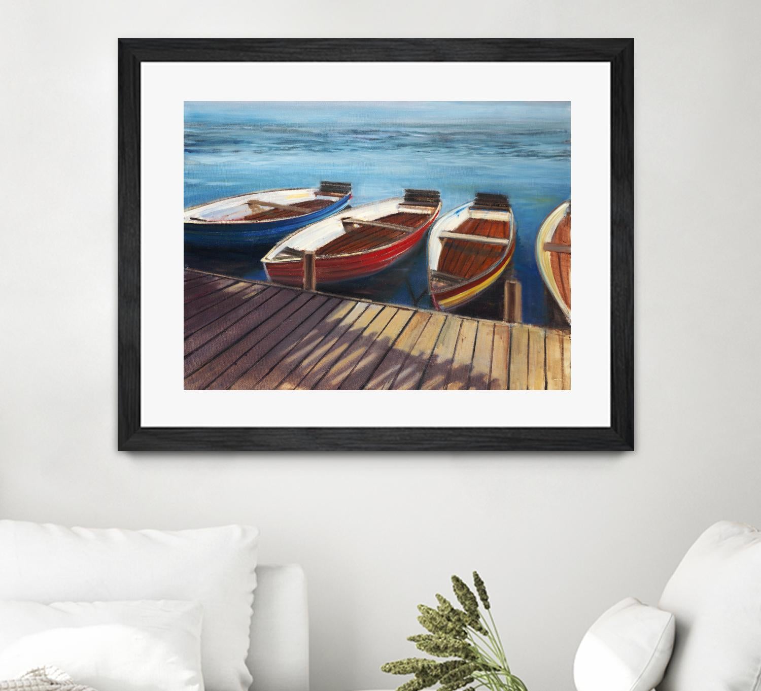 Row Boats by Joseph Cates on GIANT ART - brown nautical