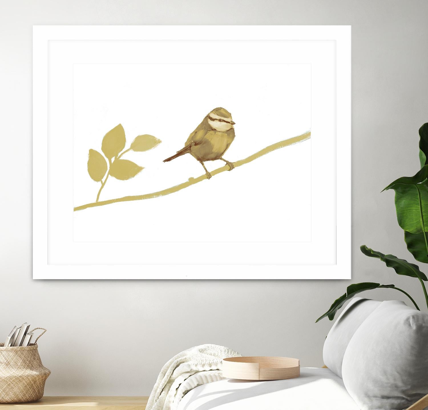 Feathered Friends I V2 by Stacey D'Aguiar on GIANT ART - yellows birds