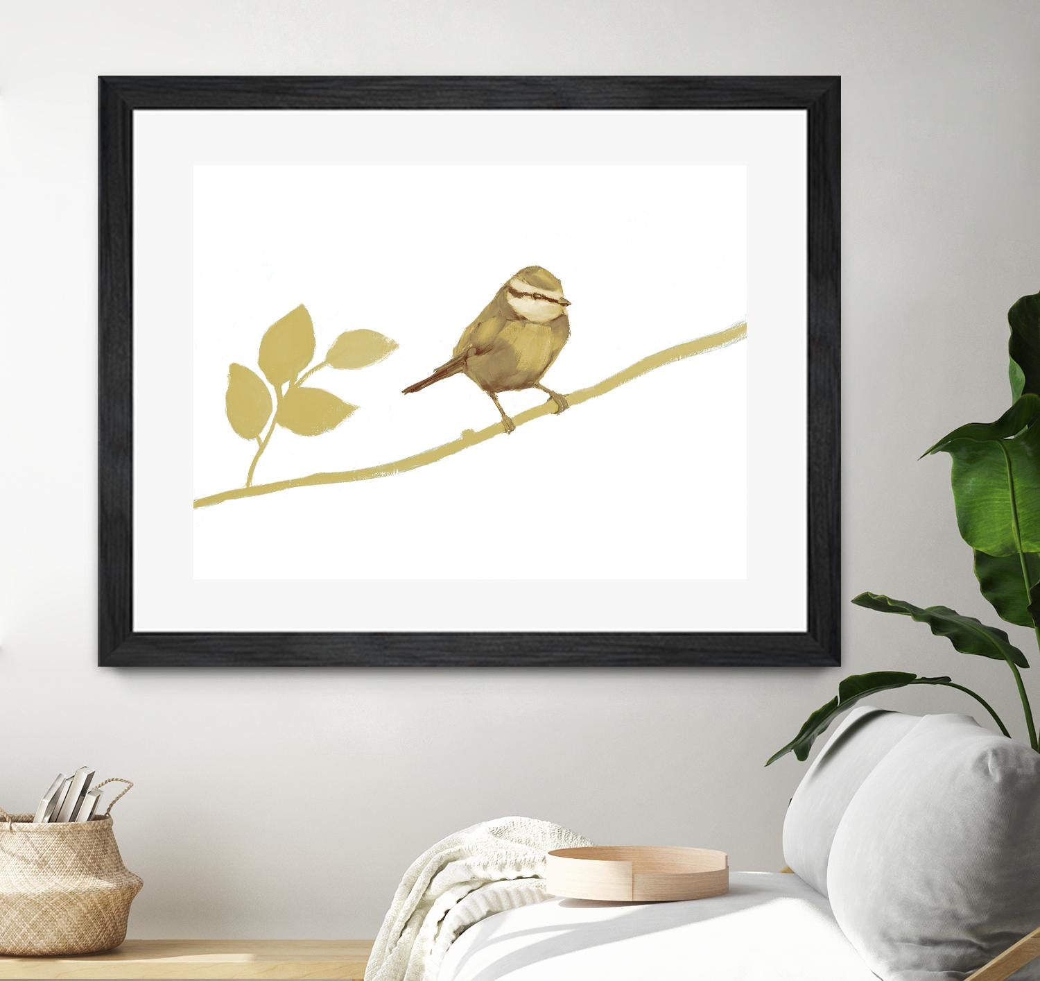 Feathered Friends I V2 by Stacey D'Aguiar on GIANT ART - yellows birds