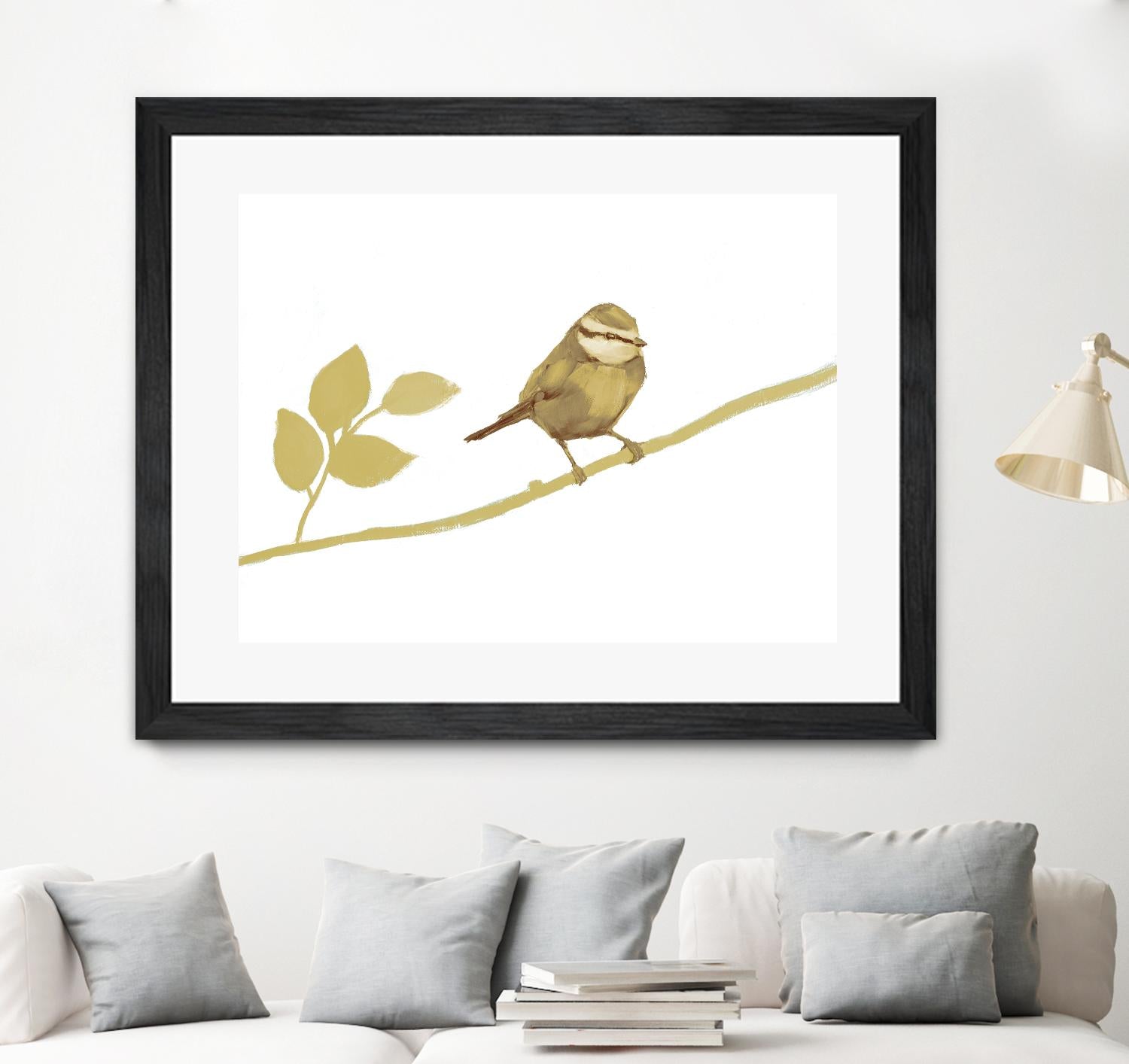 Feathered Friends I V2 by Stacey D'Aguiar on GIANT ART - yellows birds