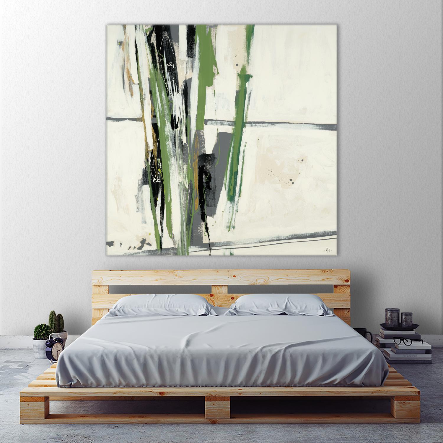 Through the Trees by KC Haxton on GIANT ART - grey abstract