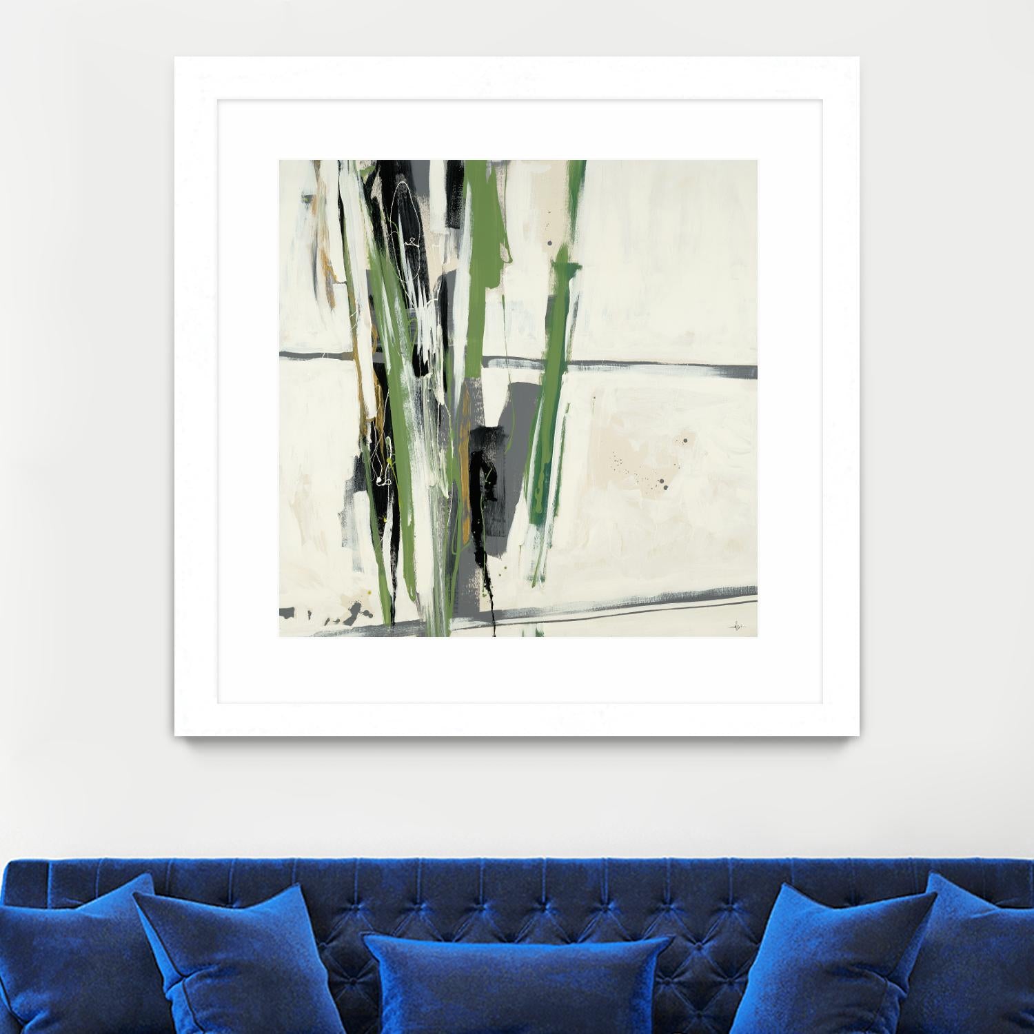 Through the Trees by KC Haxton on GIANT ART - grey abstract