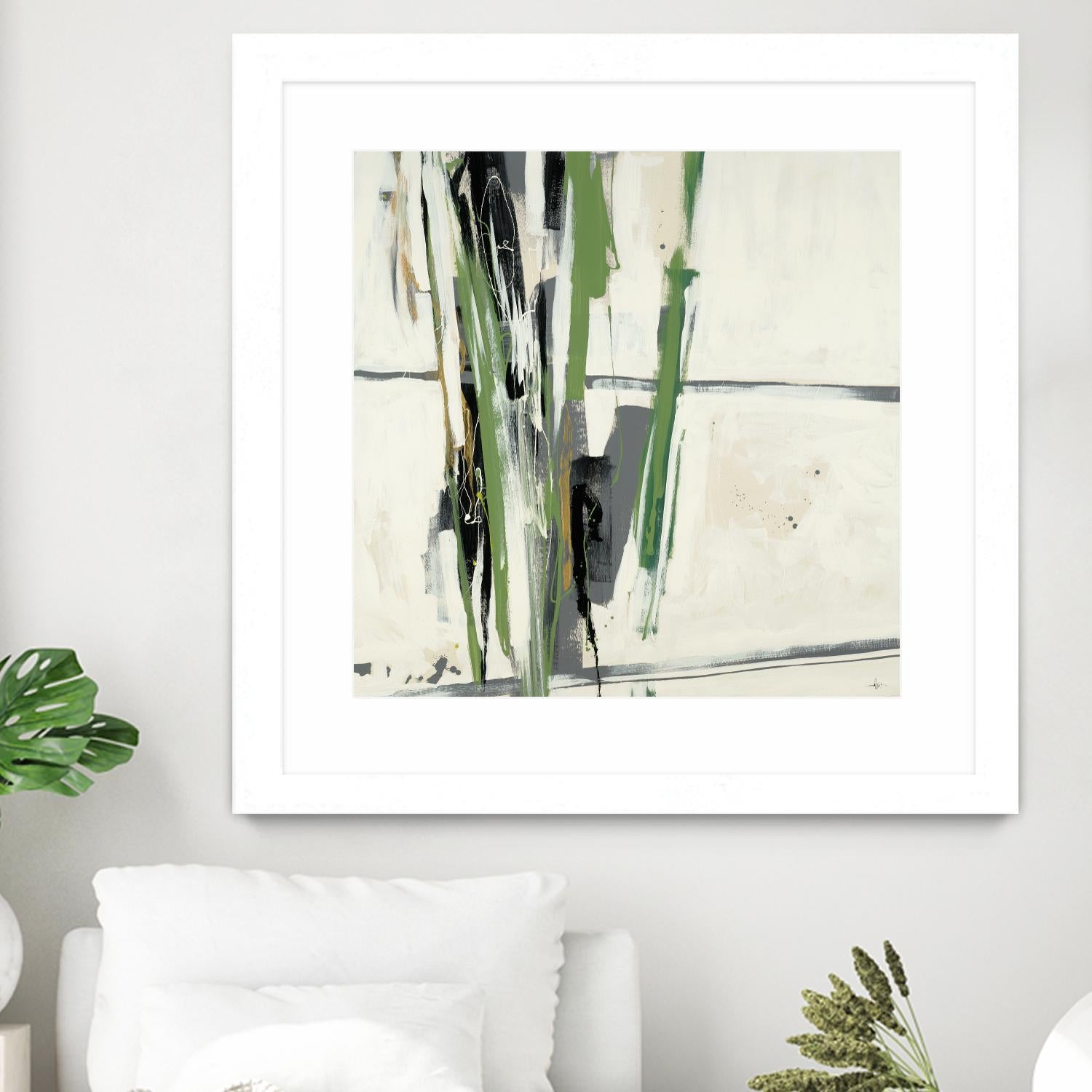 Through the Trees by KC Haxton on GIANT ART - grey abstract