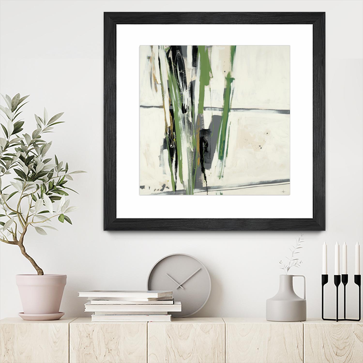 Through the Trees by KC Haxton on GIANT ART - grey abstract