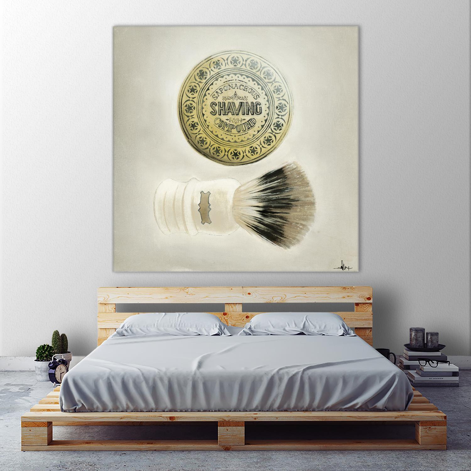 Bearded Brush by KC Haxton on GIANT ART - black vintage