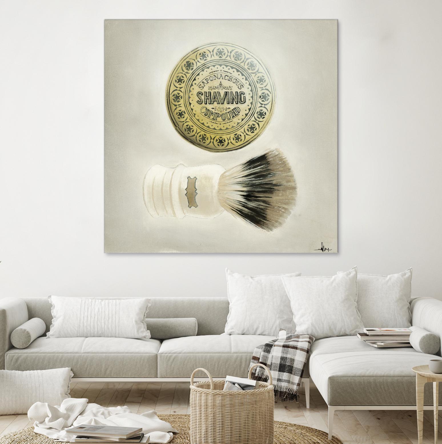 Bearded Brush by KC Haxton on GIANT ART - black vintage