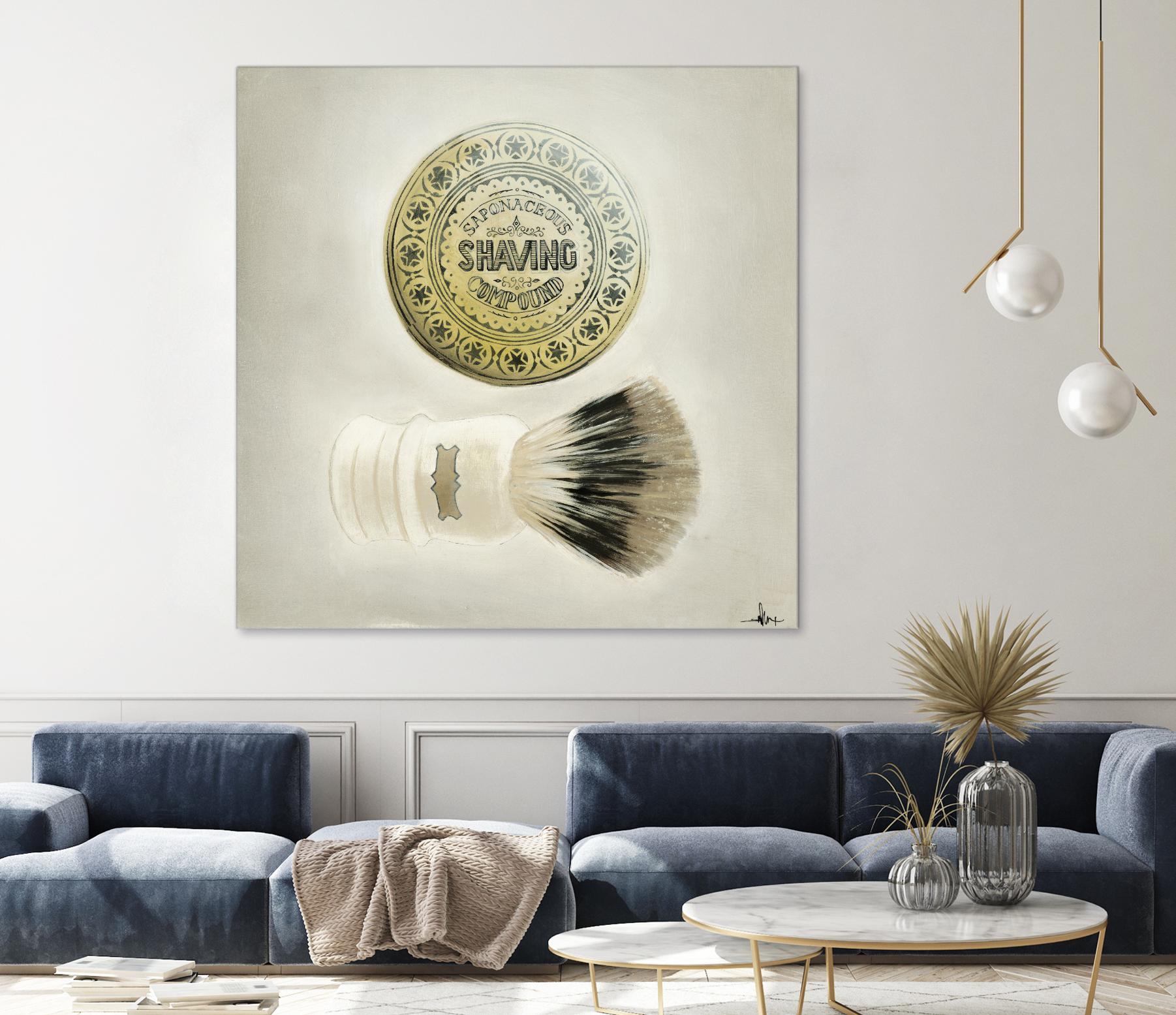 Bearded Brush by KC Haxton on GIANT ART - black vintage