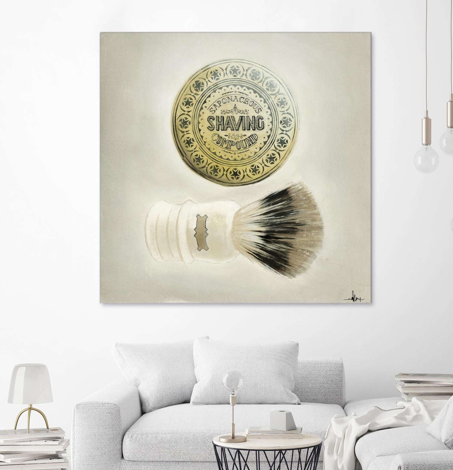 Bearded Brush by KC Haxton on GIANT ART - black vintage