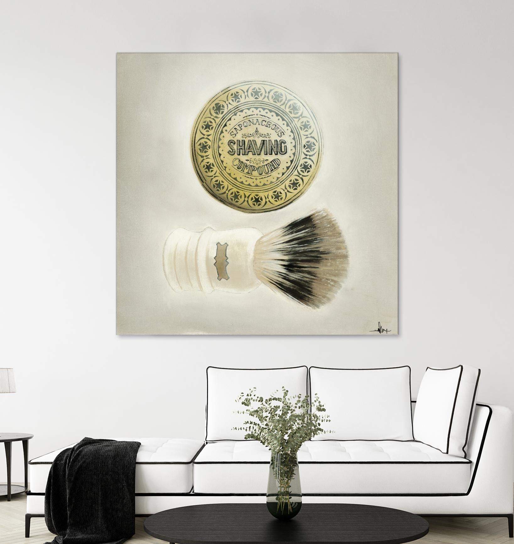 Bearded Brush by KC Haxton on GIANT ART - black vintage