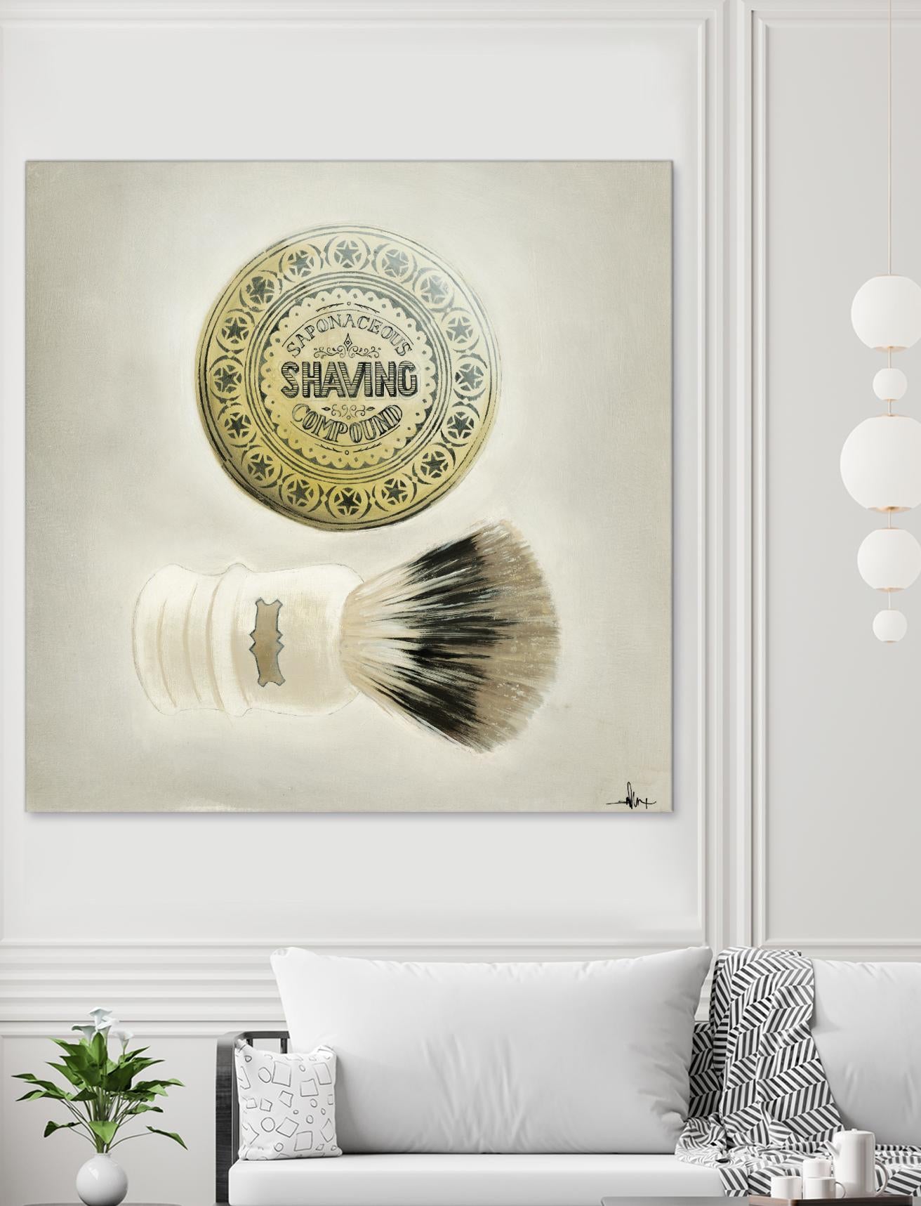 Bearded Brush by KC Haxton on GIANT ART - black vintage