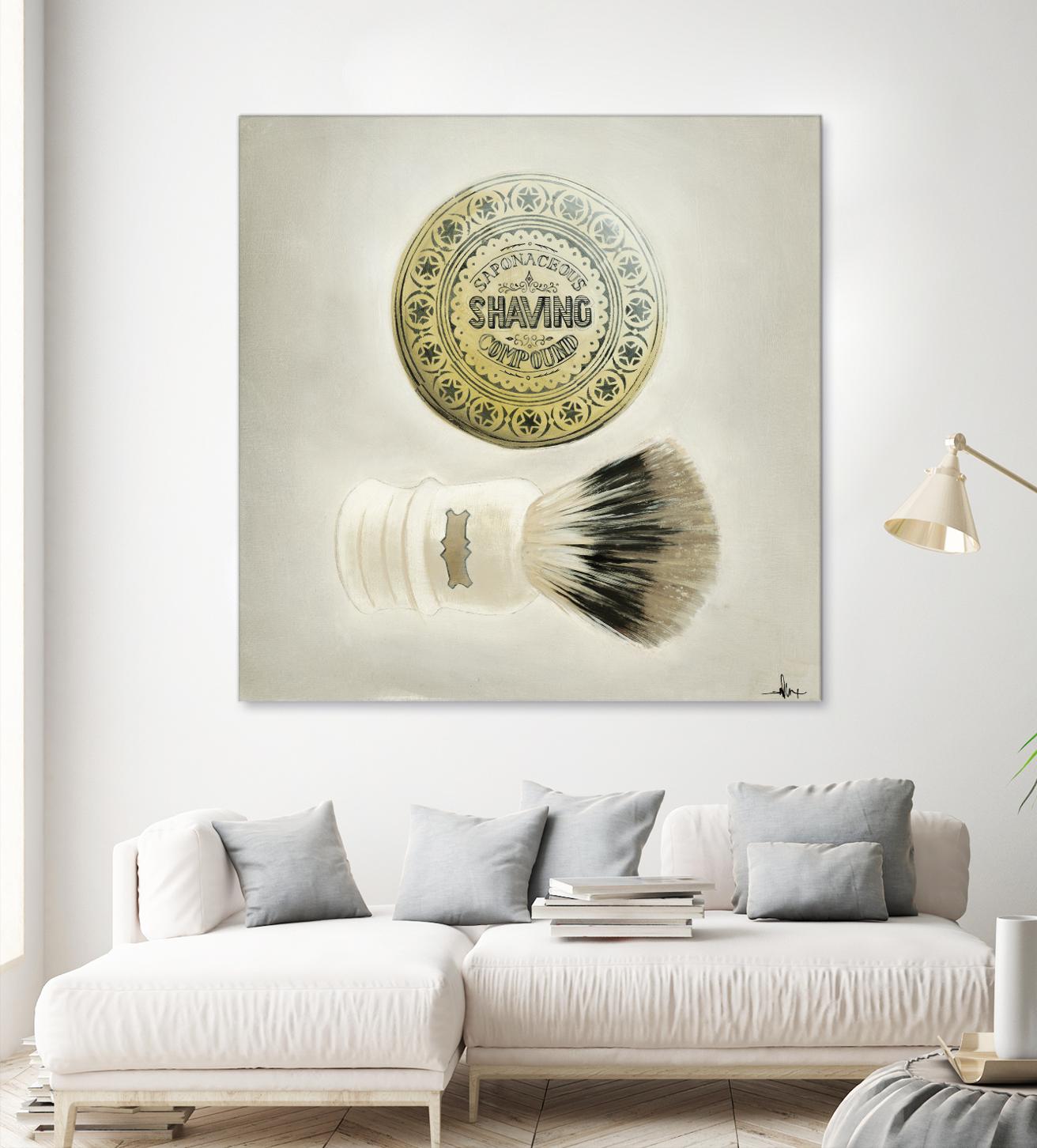 Bearded Brush by KC Haxton on GIANT ART - black vintage