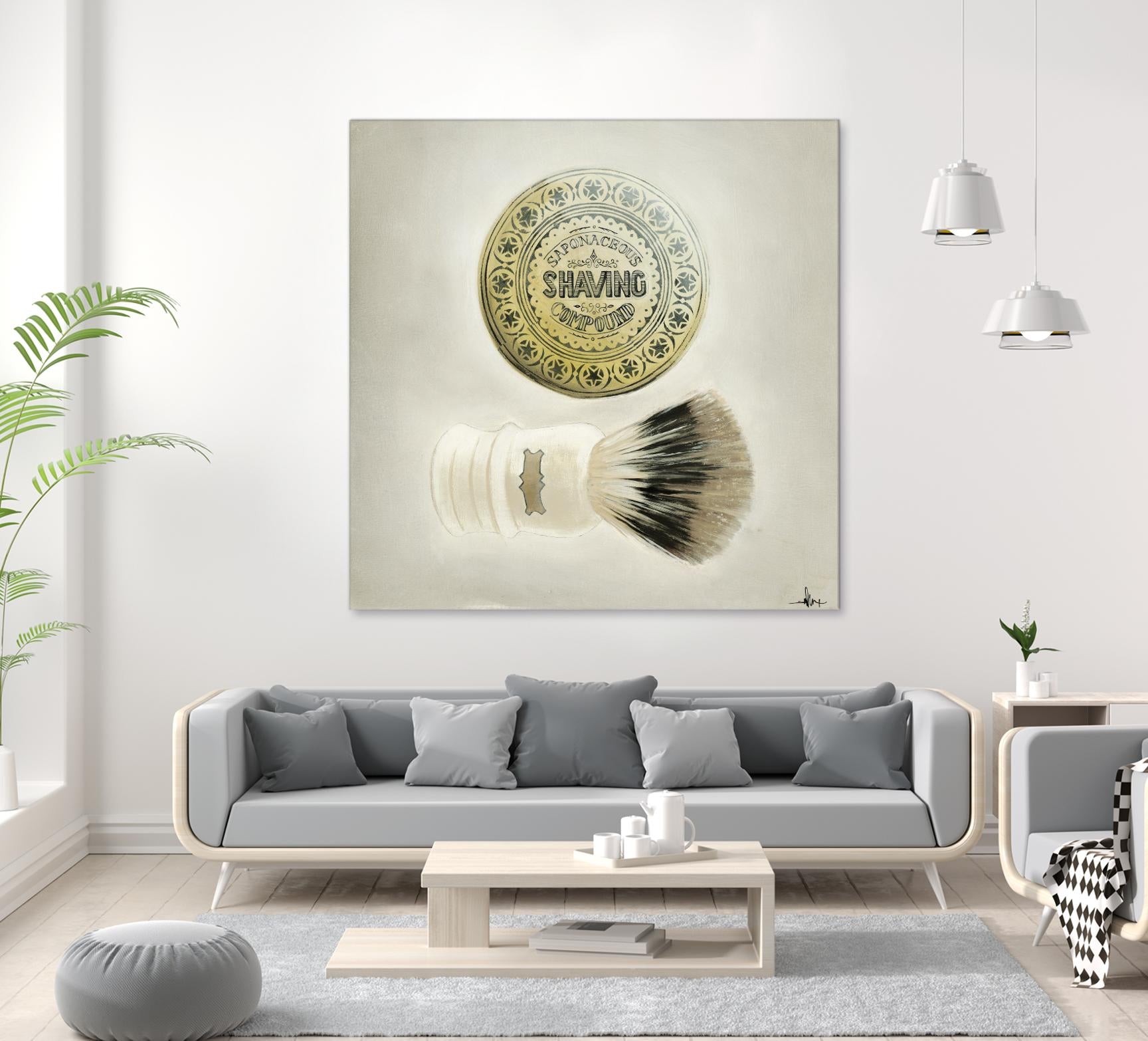 Bearded Brush by KC Haxton on GIANT ART - black vintage