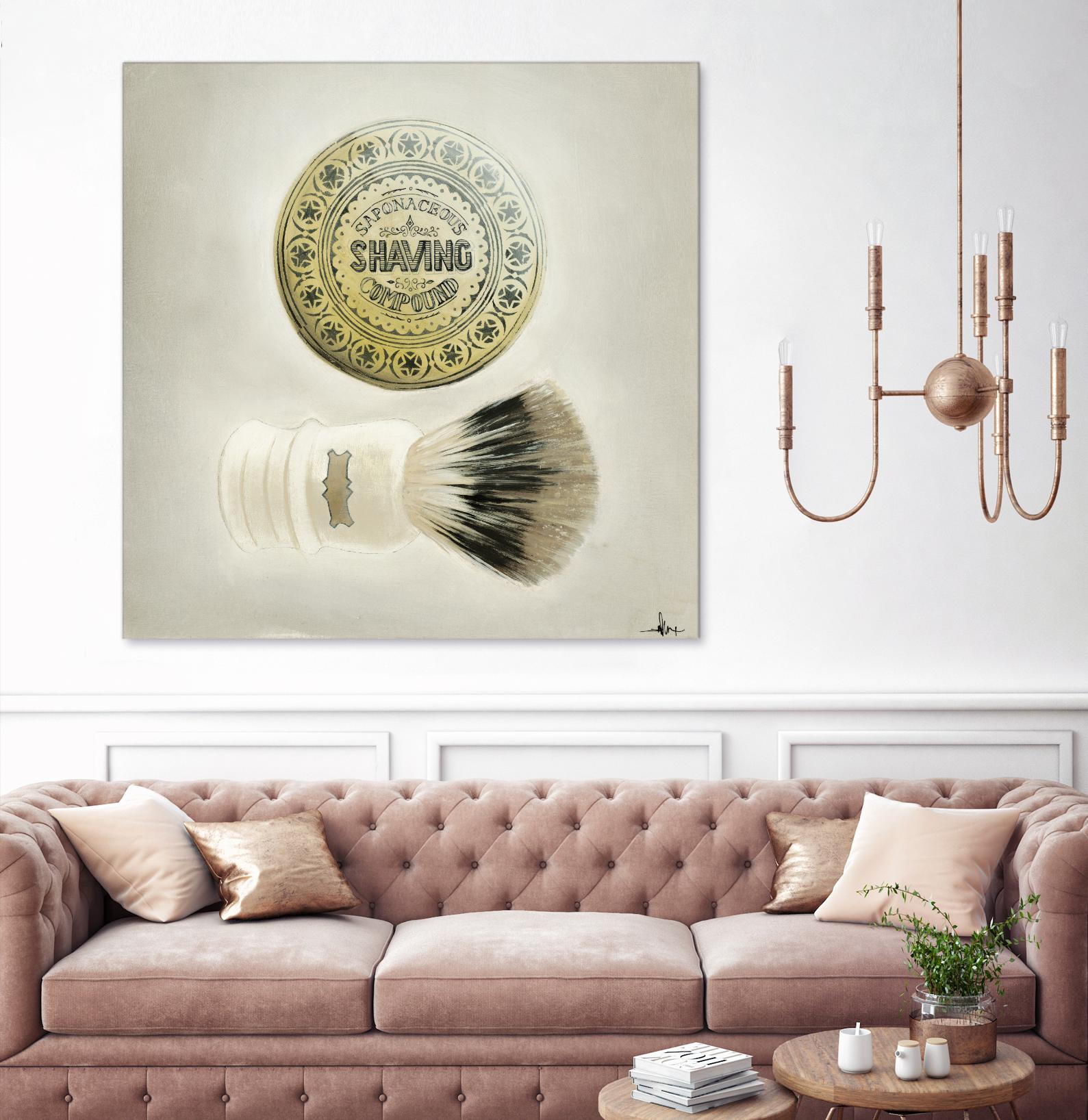 Bearded Brush by KC Haxton on GIANT ART - black vintage