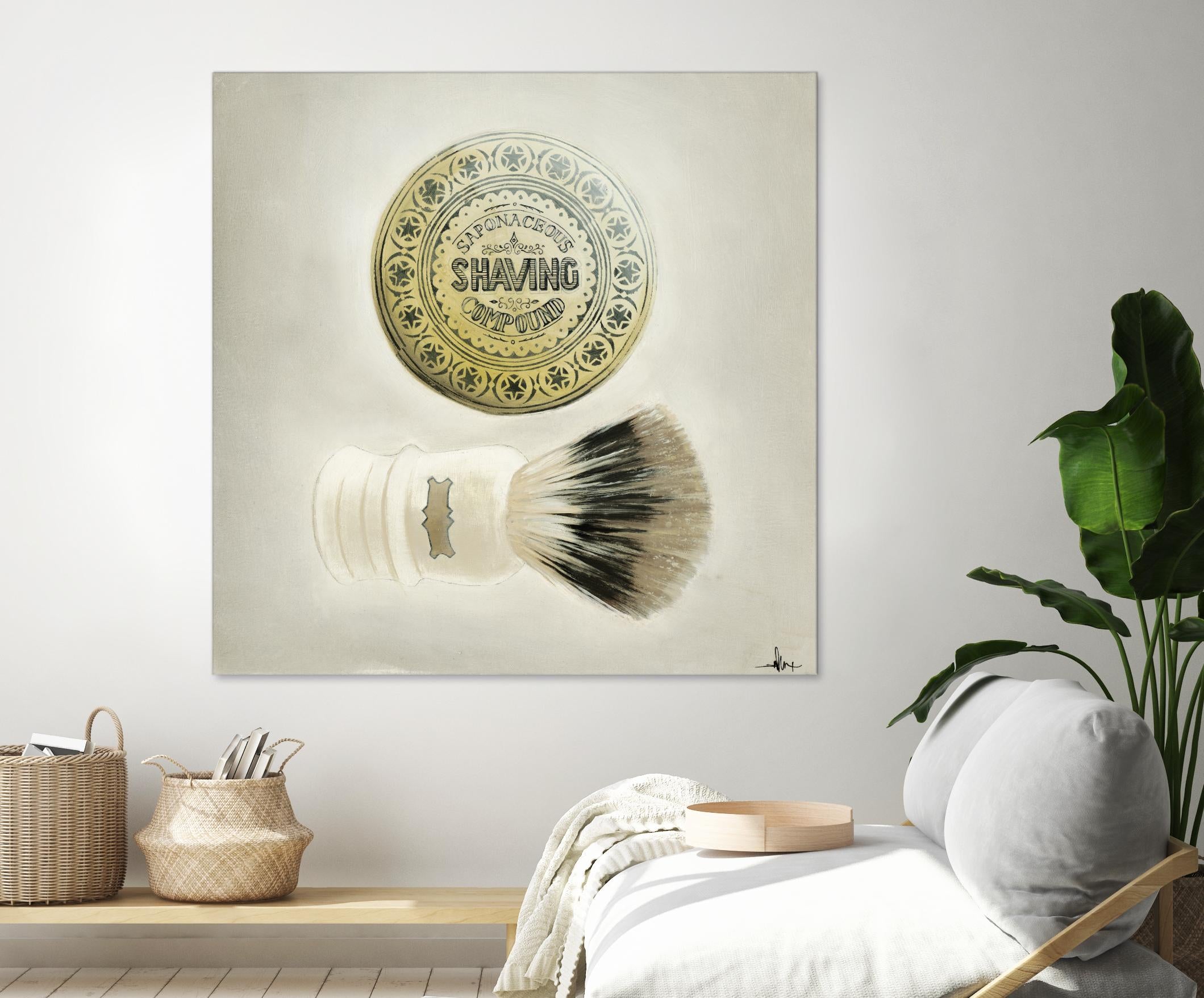 Bearded Brush by KC Haxton on GIANT ART - black vintage