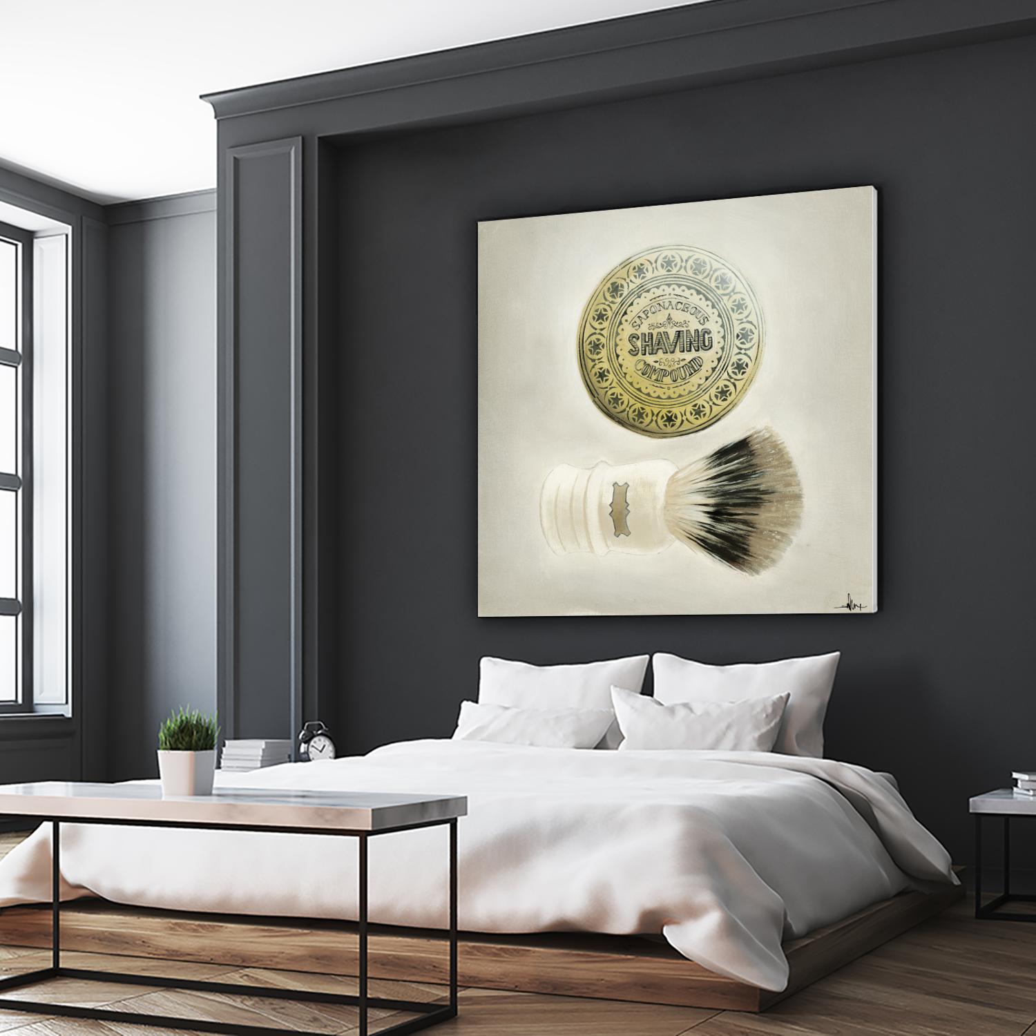 Bearded Brush by KC Haxton on GIANT ART - black vintage