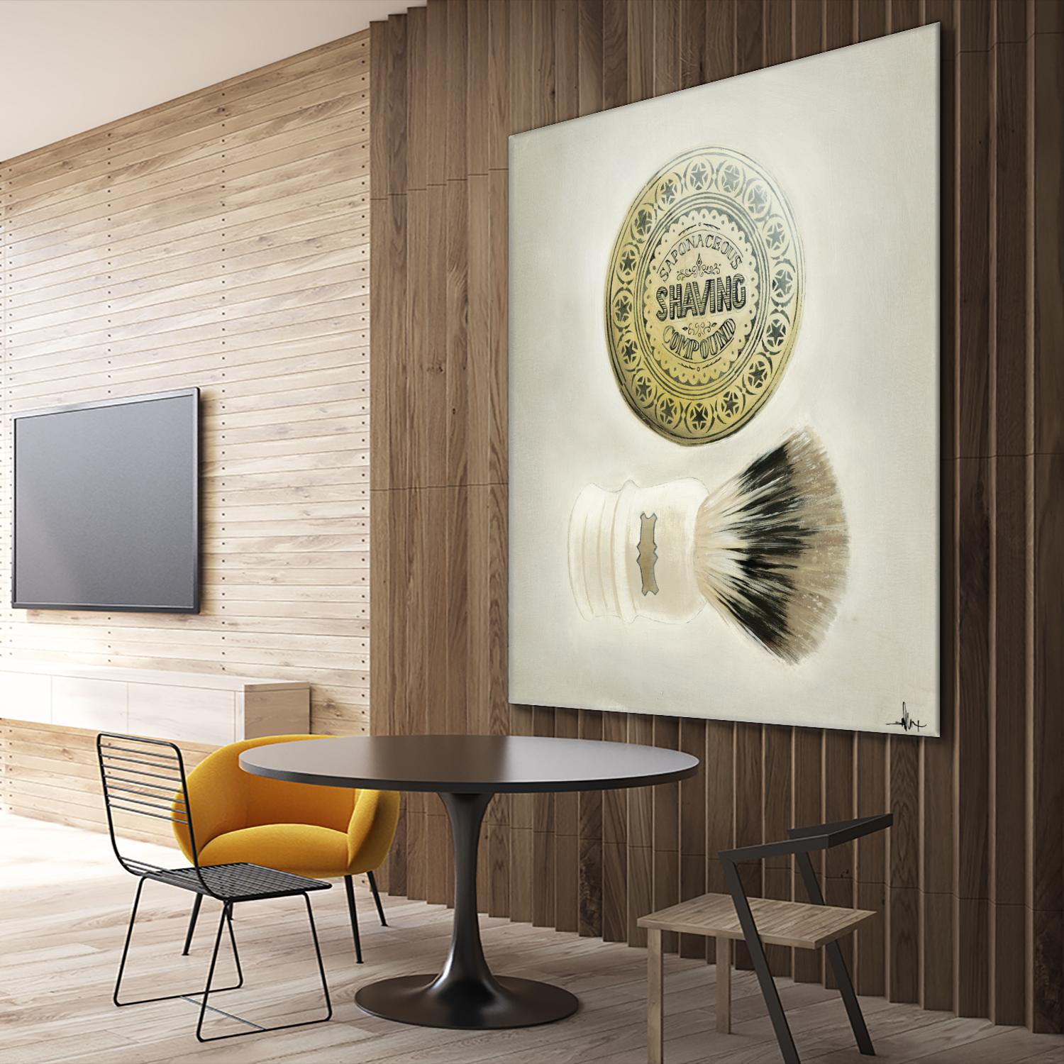 Bearded Brush by KC Haxton on GIANT ART - black vintage