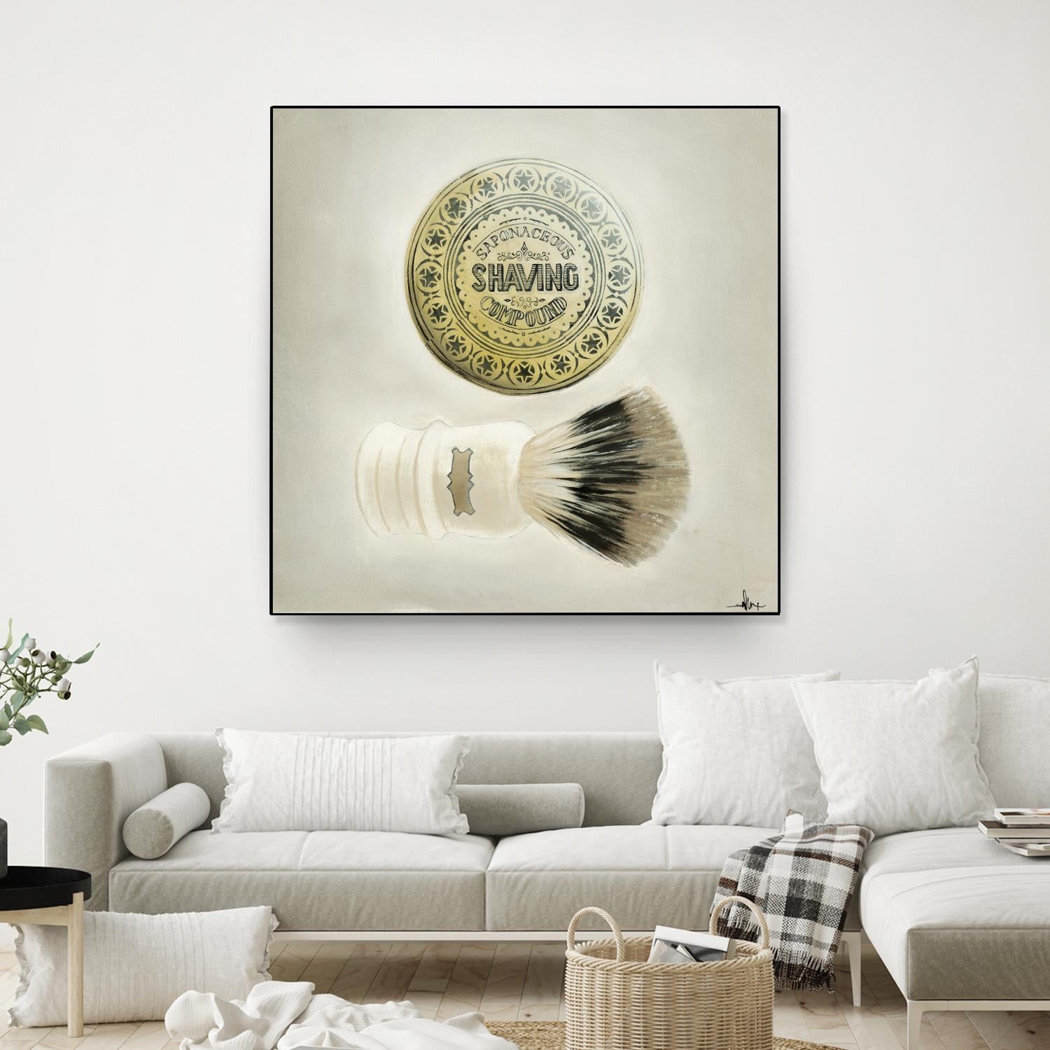 Bearded Brush by KC Haxton on GIANT ART - black vintage