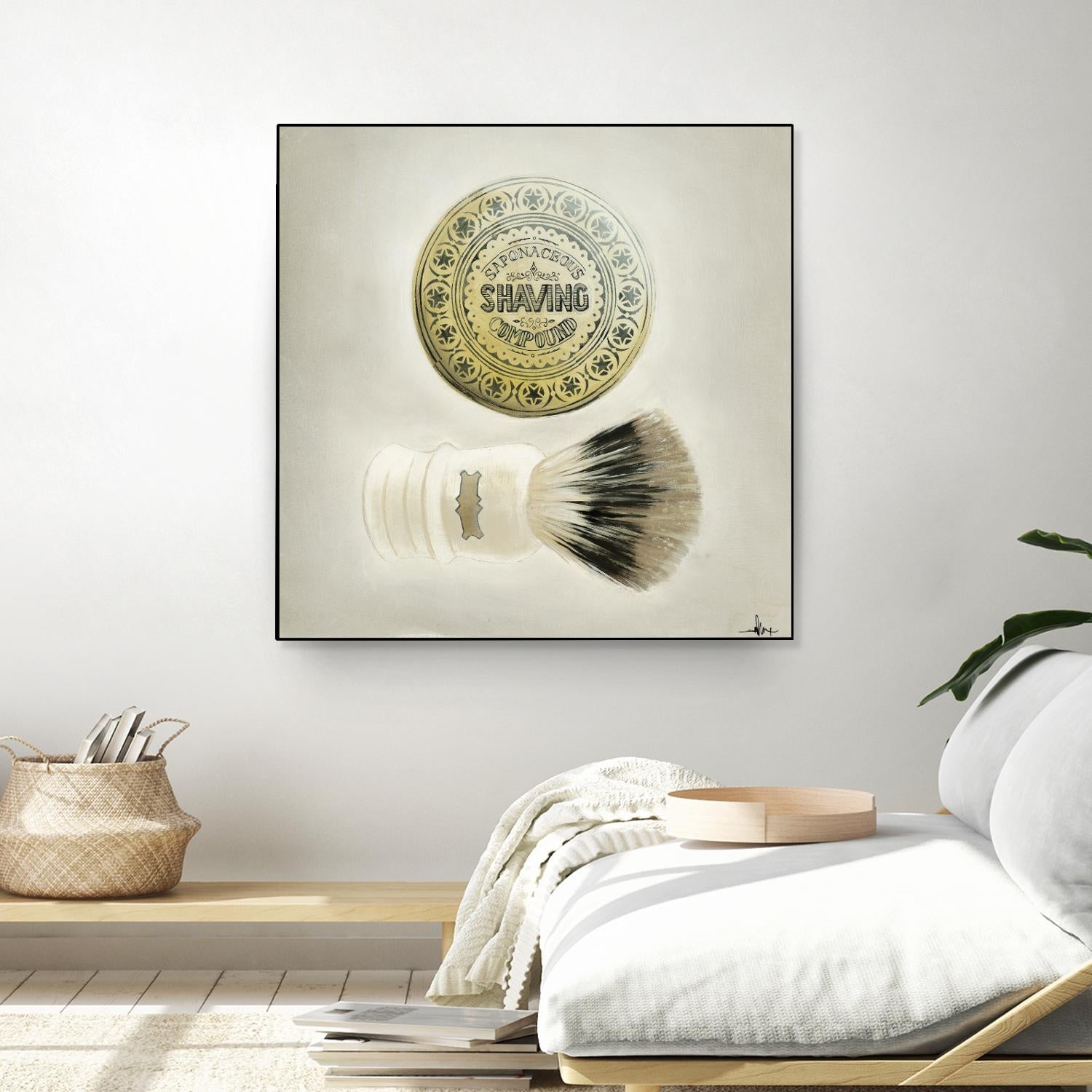 Bearded Brush by KC Haxton on GIANT ART - black vintage