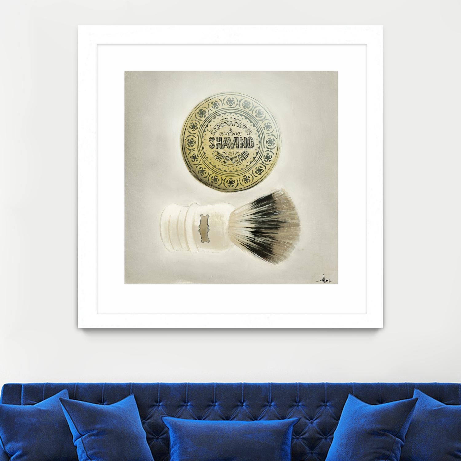 Bearded Brush by KC Haxton on GIANT ART - black vintage