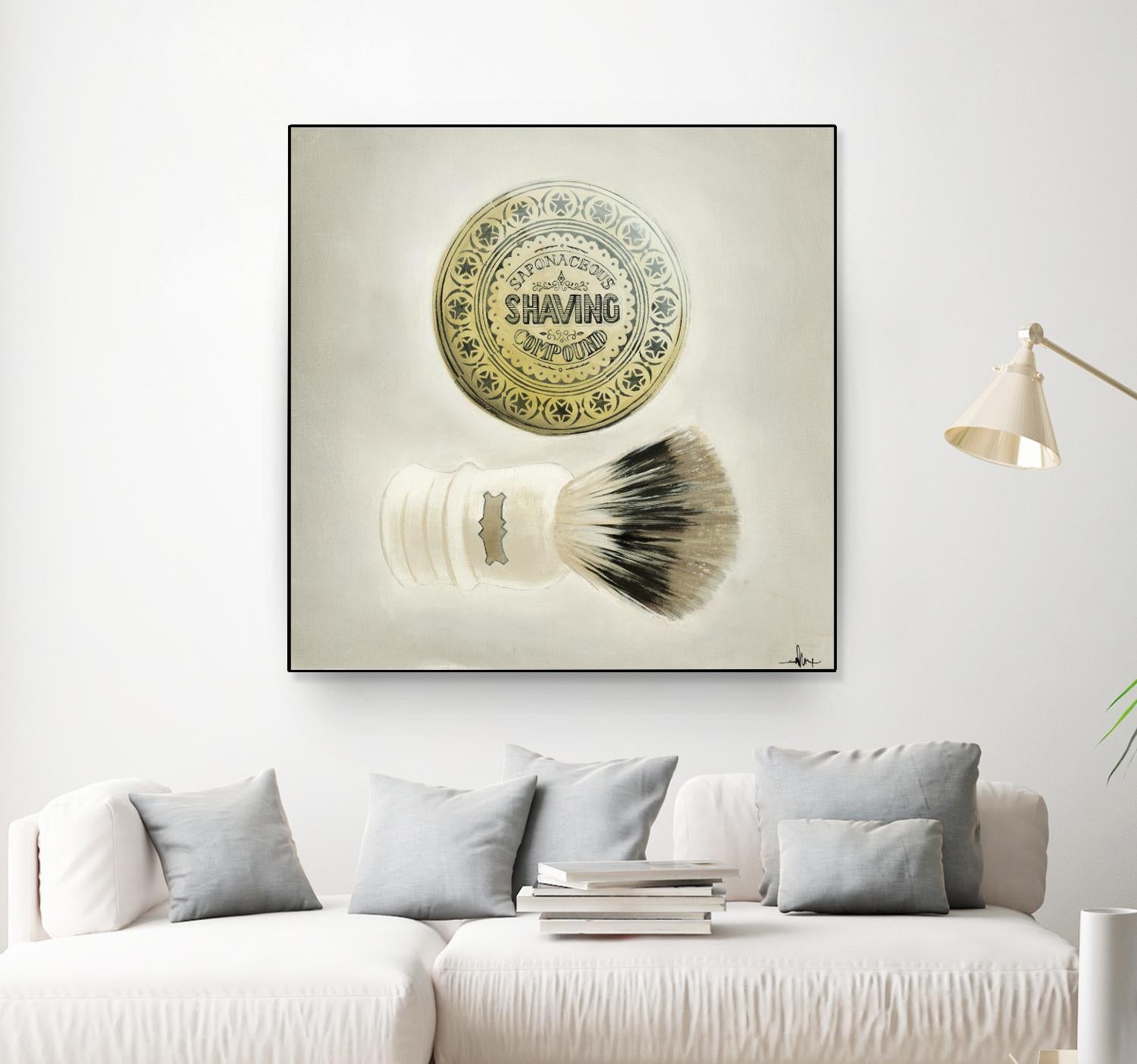 Bearded Brush by KC Haxton on GIANT ART - black vintage