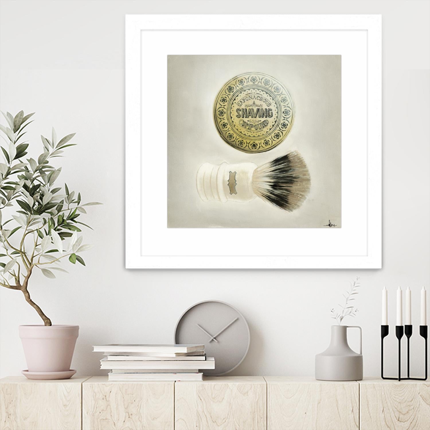 Bearded Brush by KC Haxton on GIANT ART - black vintage