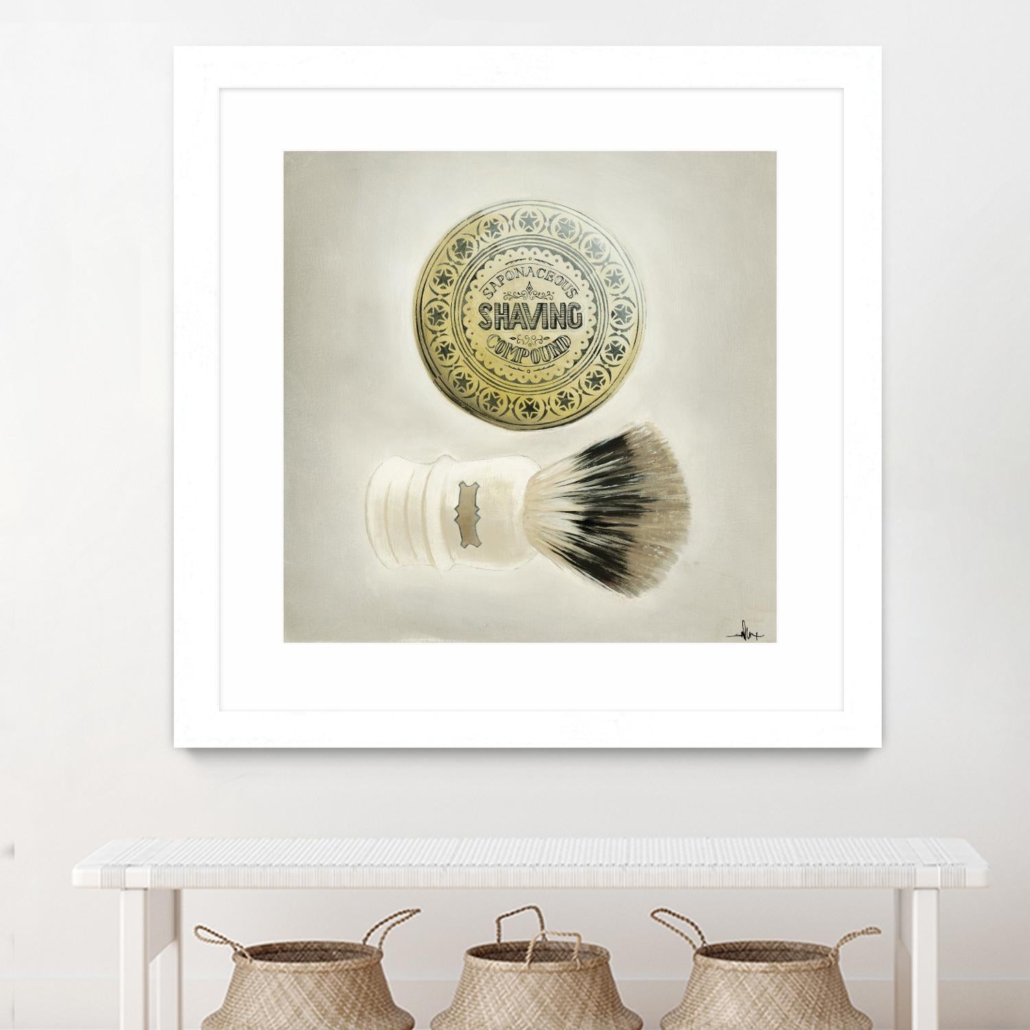 Bearded Brush by KC Haxton on GIANT ART - black vintage