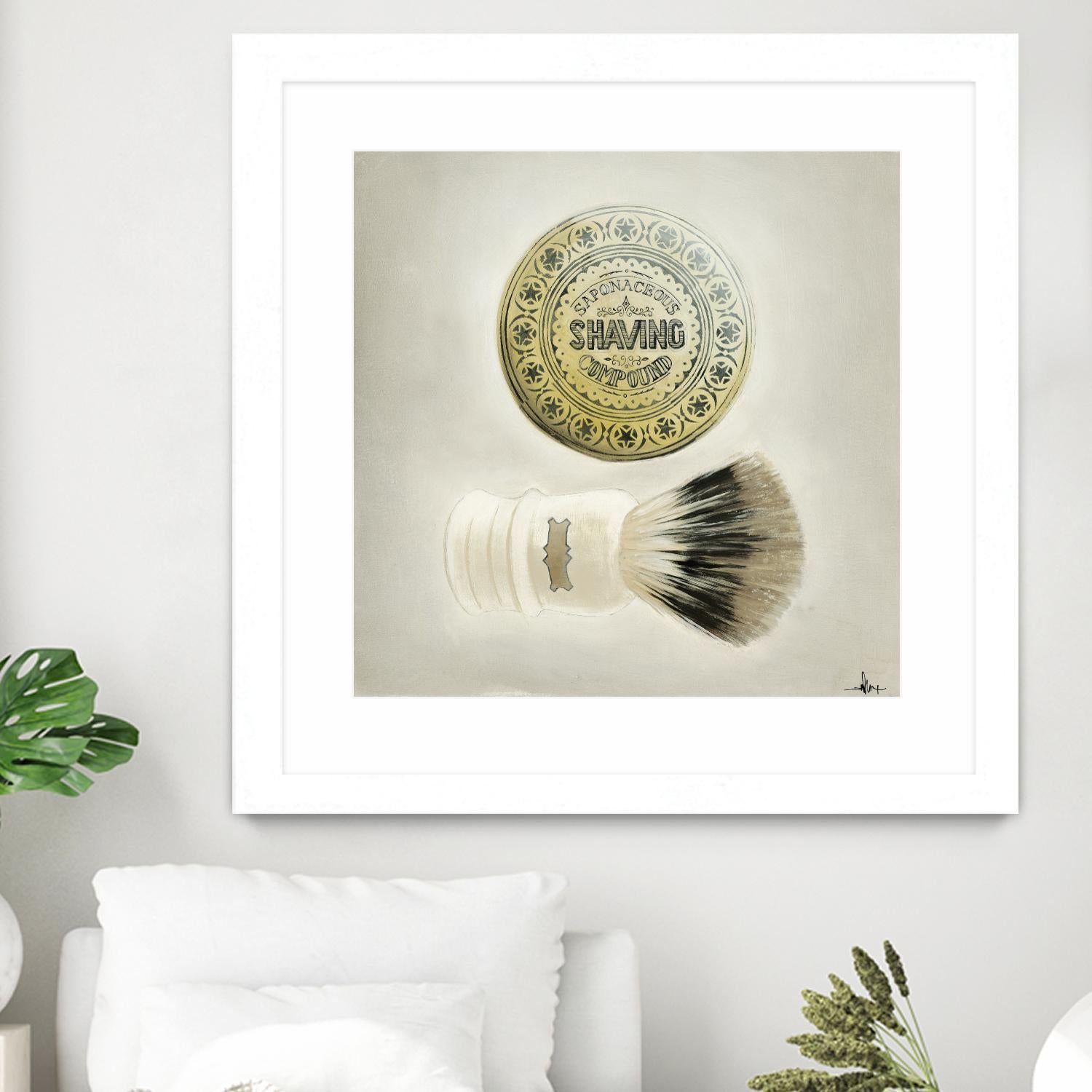 Bearded Brush by KC Haxton on GIANT ART - black vintage