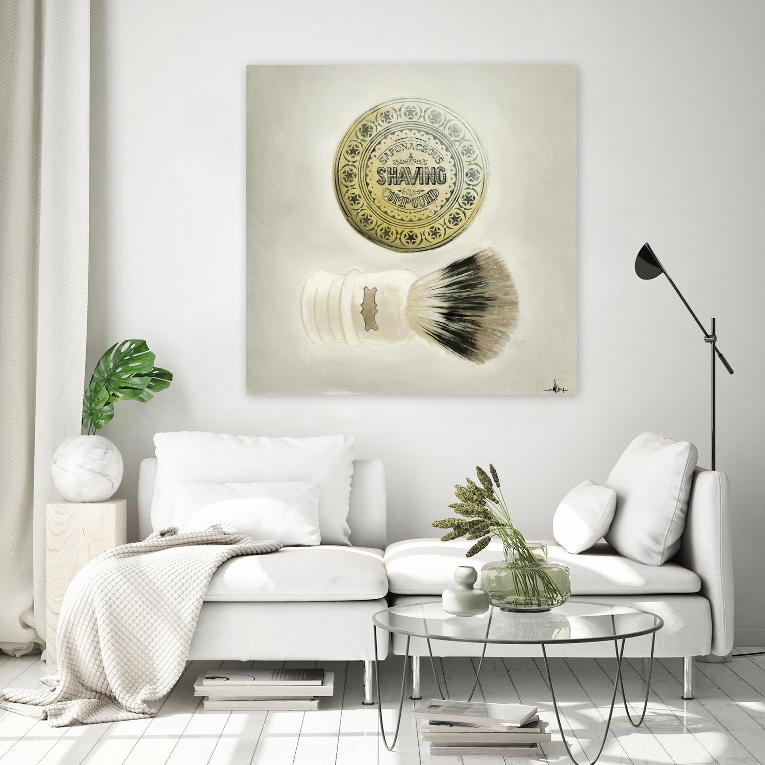 Bearded Brush by KC Haxton on GIANT ART - black vintage