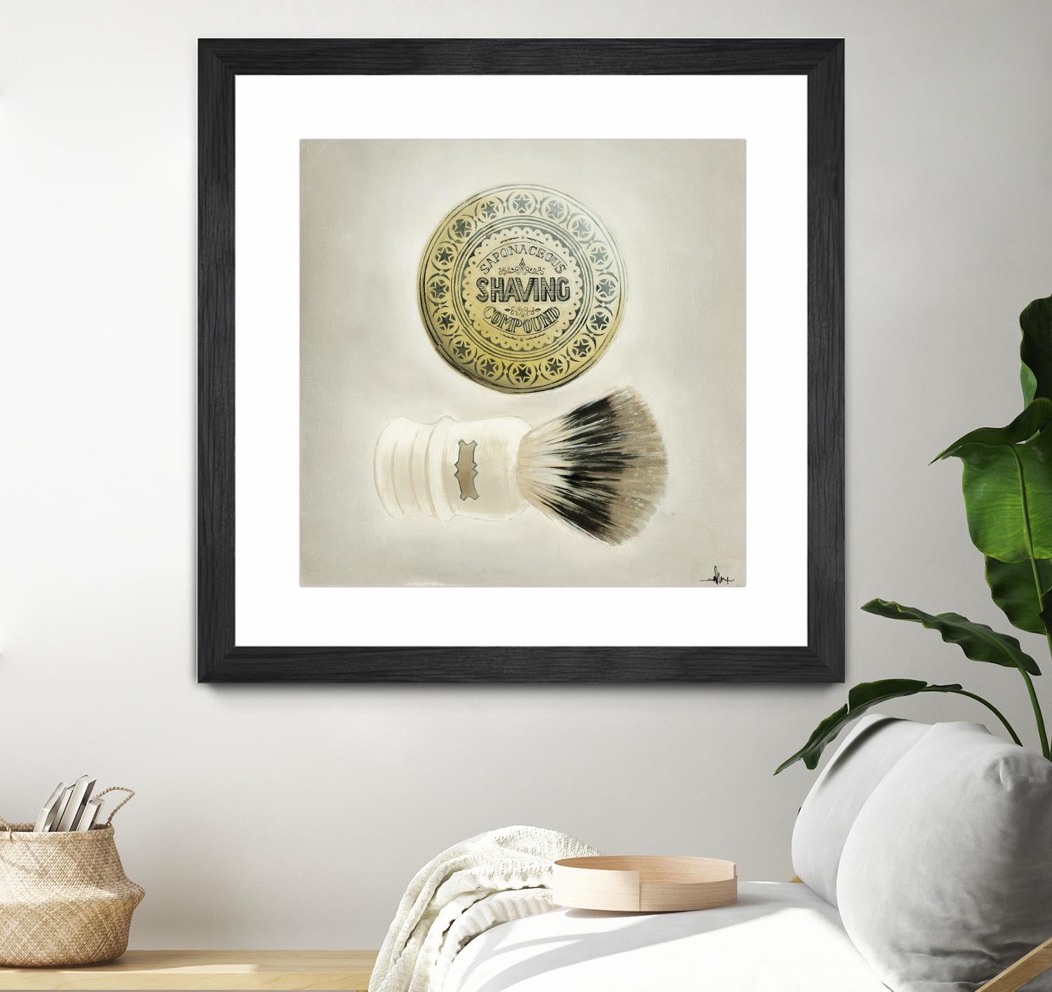 Bearded Brush by KC Haxton on GIANT ART - black vintage