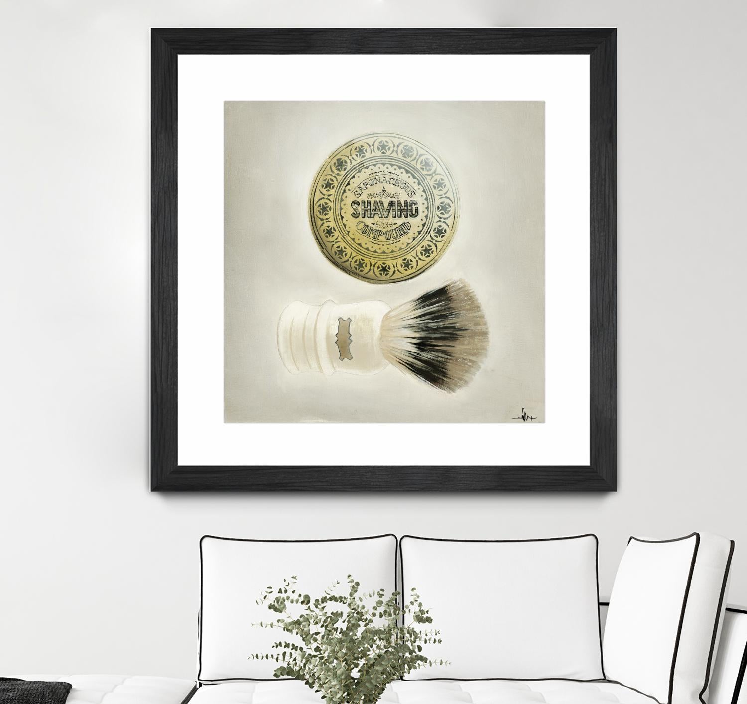 Bearded Brush by KC Haxton on GIANT ART - black vintage